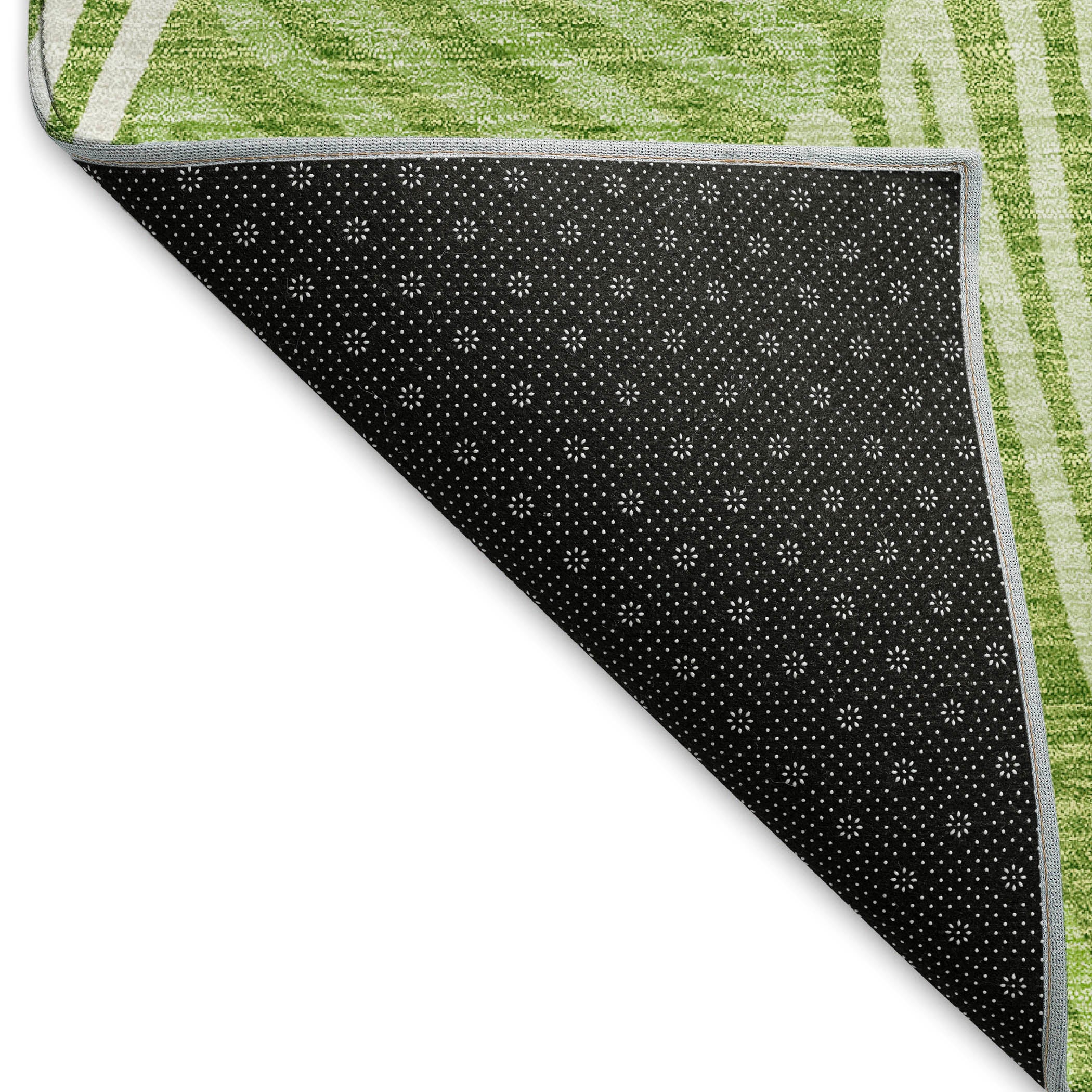 Istanbul Machine Washable Transitional Lime Green Rug 1'8" x 2'6" #shape_Rectangle