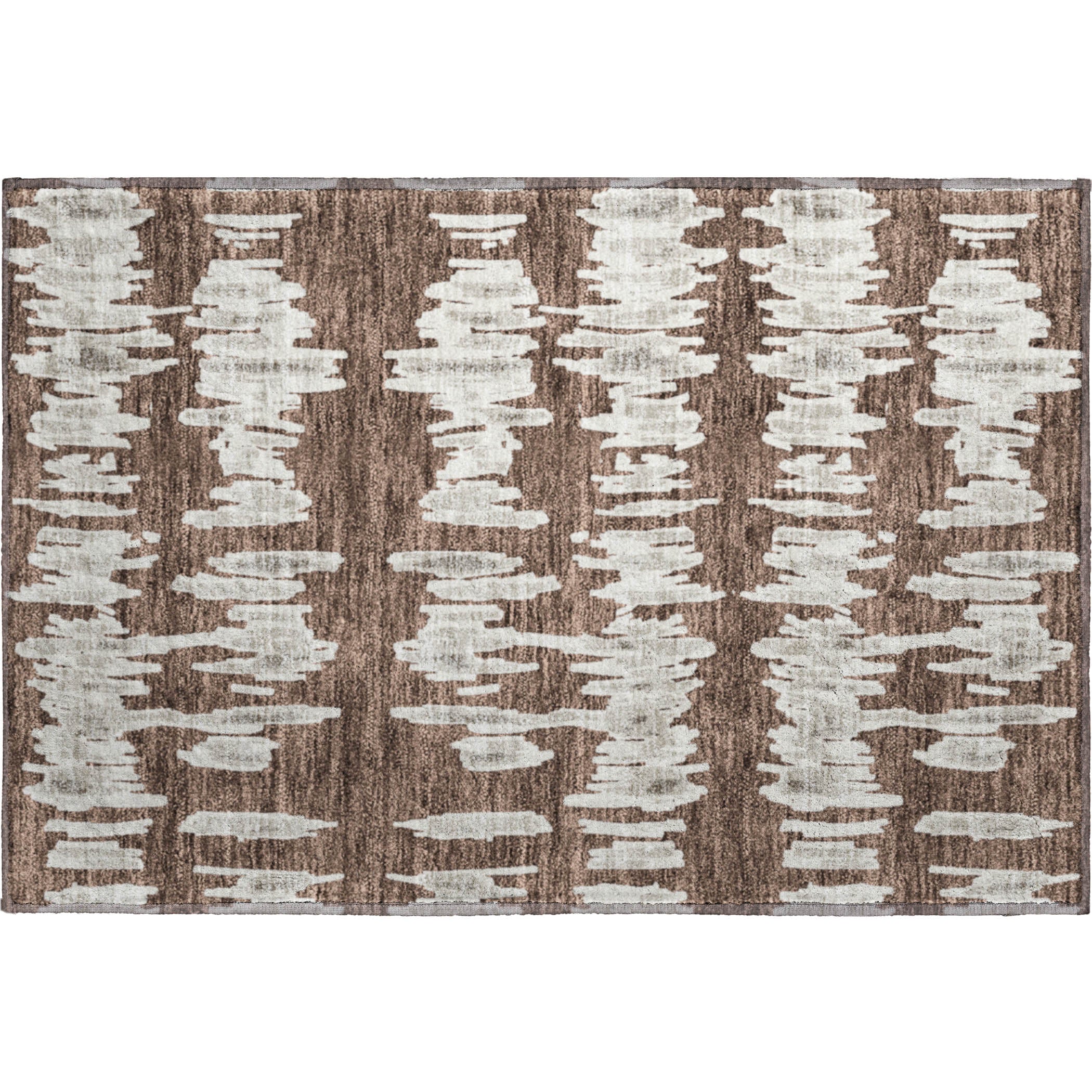 Dubrovnik Machine Washable Transitional Brown Rug 1'8" x 2'6" #shape_Rectangle
