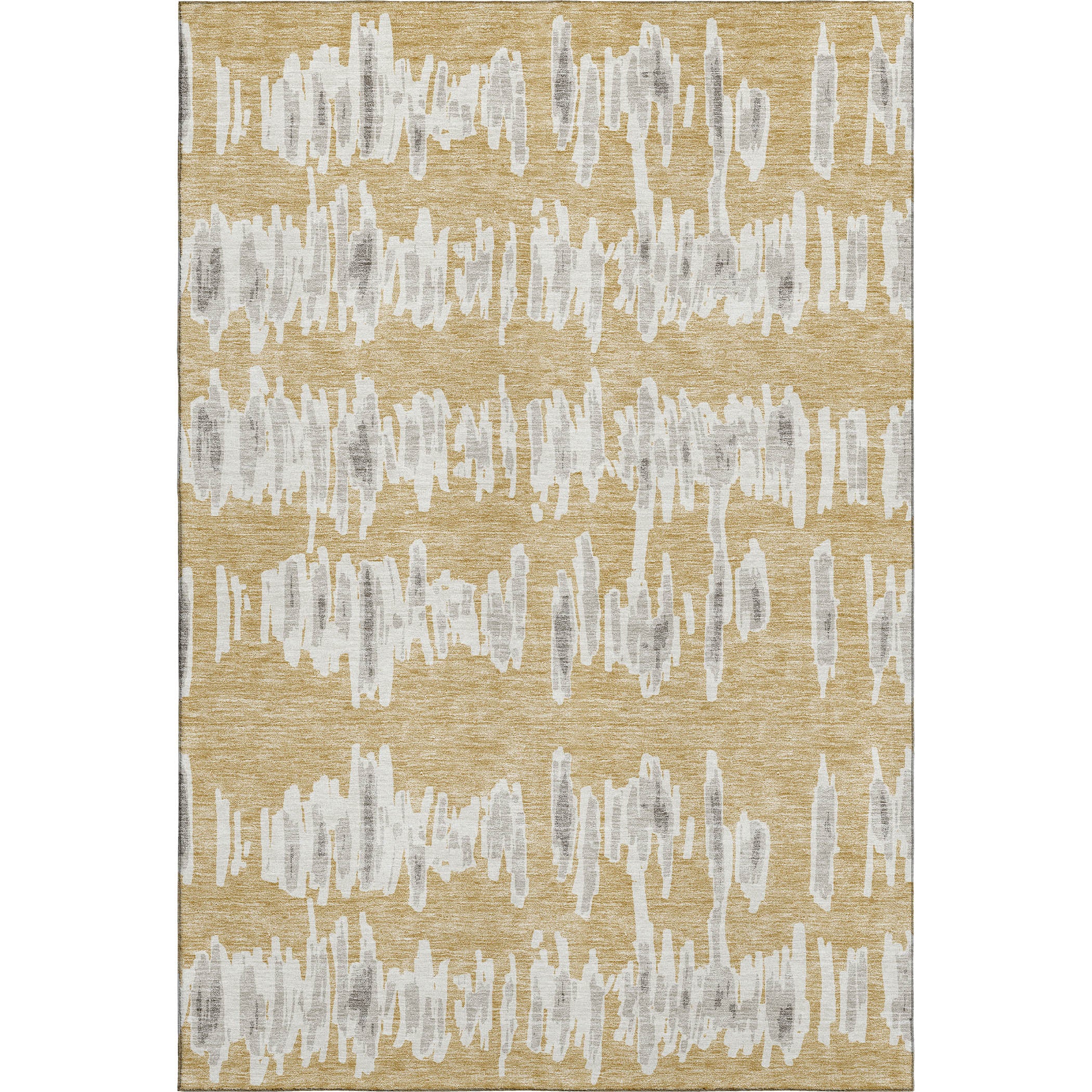 Dubrovnik Machine Washable Transitional Gold Rug 2'6" x 3'10" #shape_Rectangle