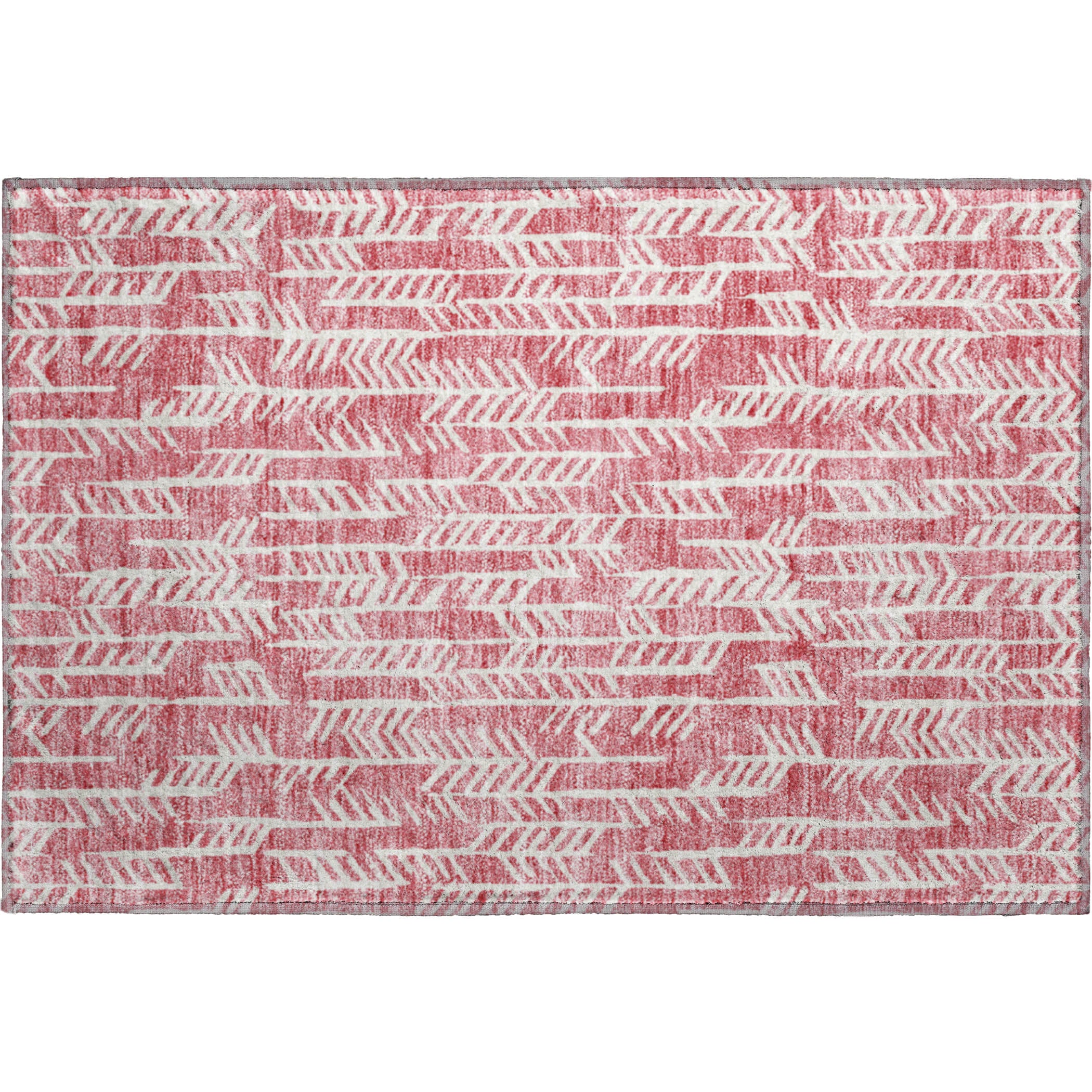 Reykjavik Machine Washable Transitional Blush Pink Rug 1'8" x 2'6" #shape_Rectangle