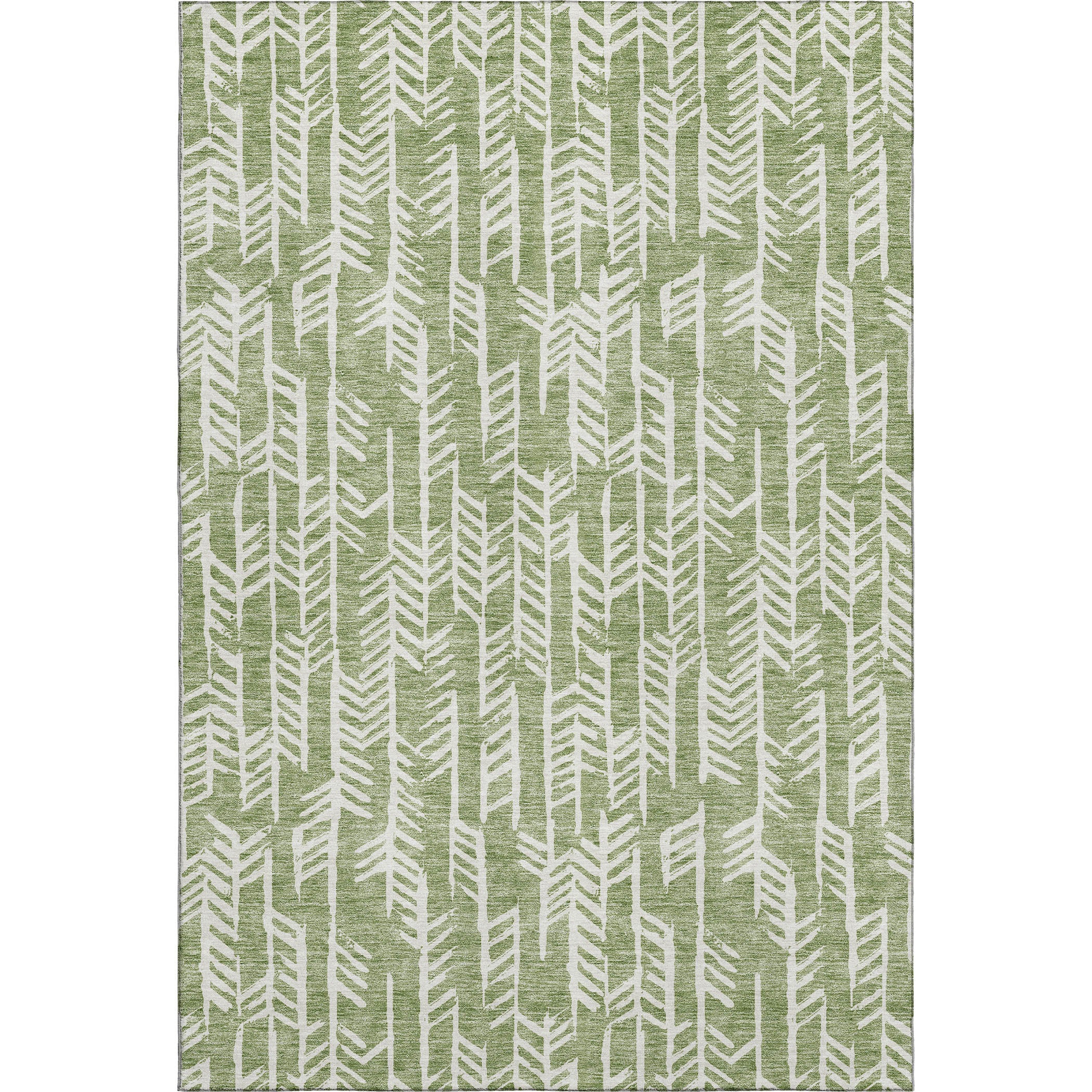 Reykjavik Machine Washable Transitional Green Rug 2'6" x 3'10" #shape_Rectangle