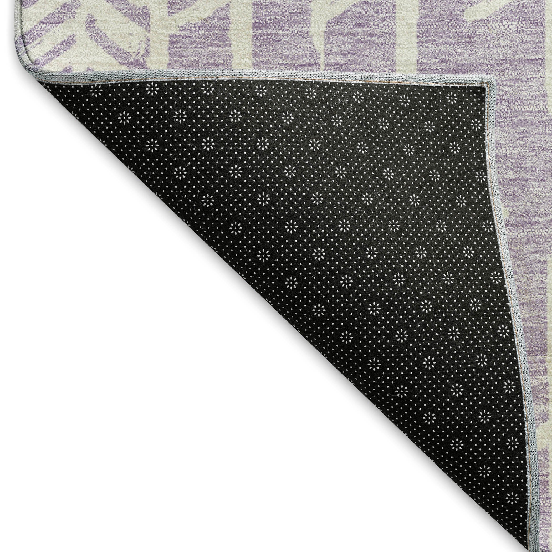 Reykjavik Machine Washable Transitional Lavender Purple Rug 1'8" x 2'6" #shape_Rectangle