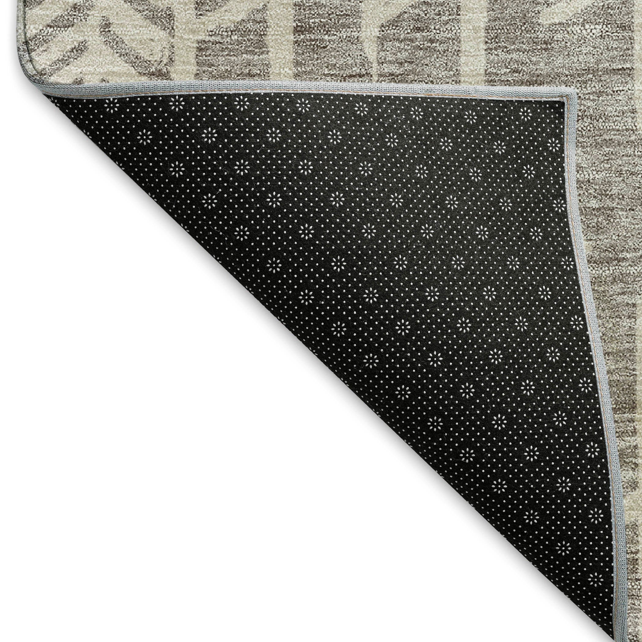 Reykjavik Machine Washable Transitional Taupe Brown Rug 1'8" x 2'6" #shape_Rectangle