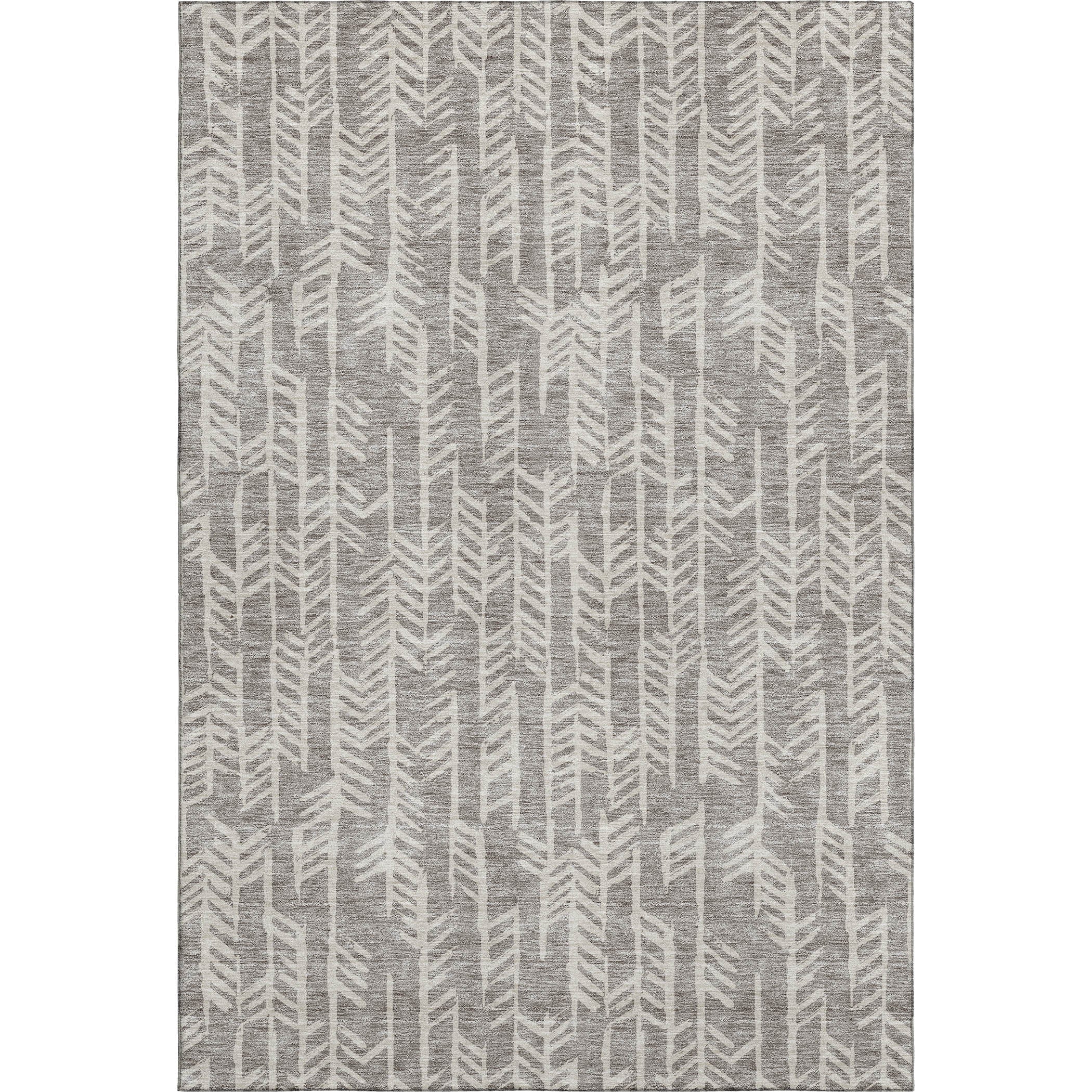 Reykjavik Machine Washable Transitional Taupe Brown Rug 2'6" x 3'10" #shape_Rectangle
