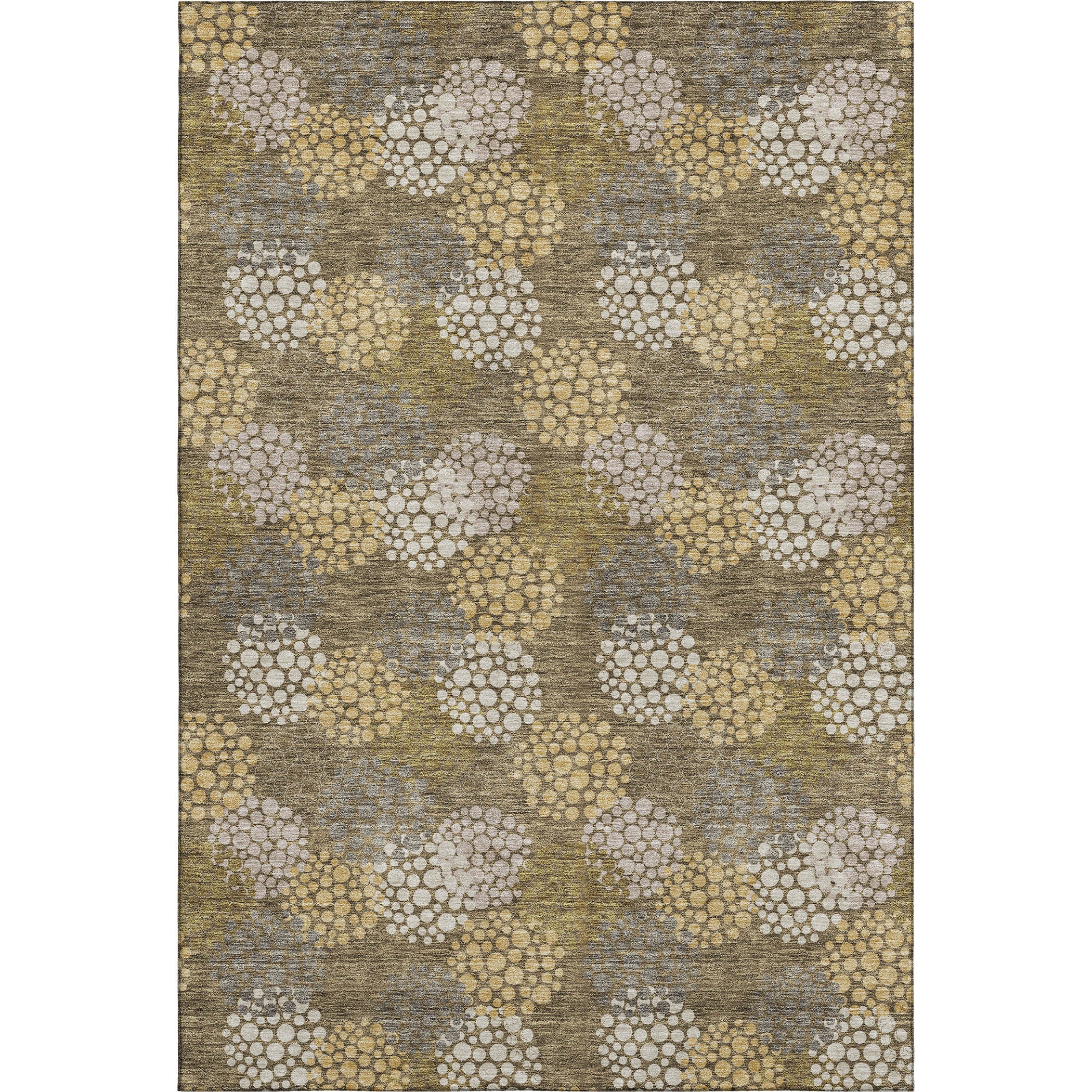 Havana Machine Washable Transitional Brown Rug 2'6" x 3'10" #shape_Rectangle