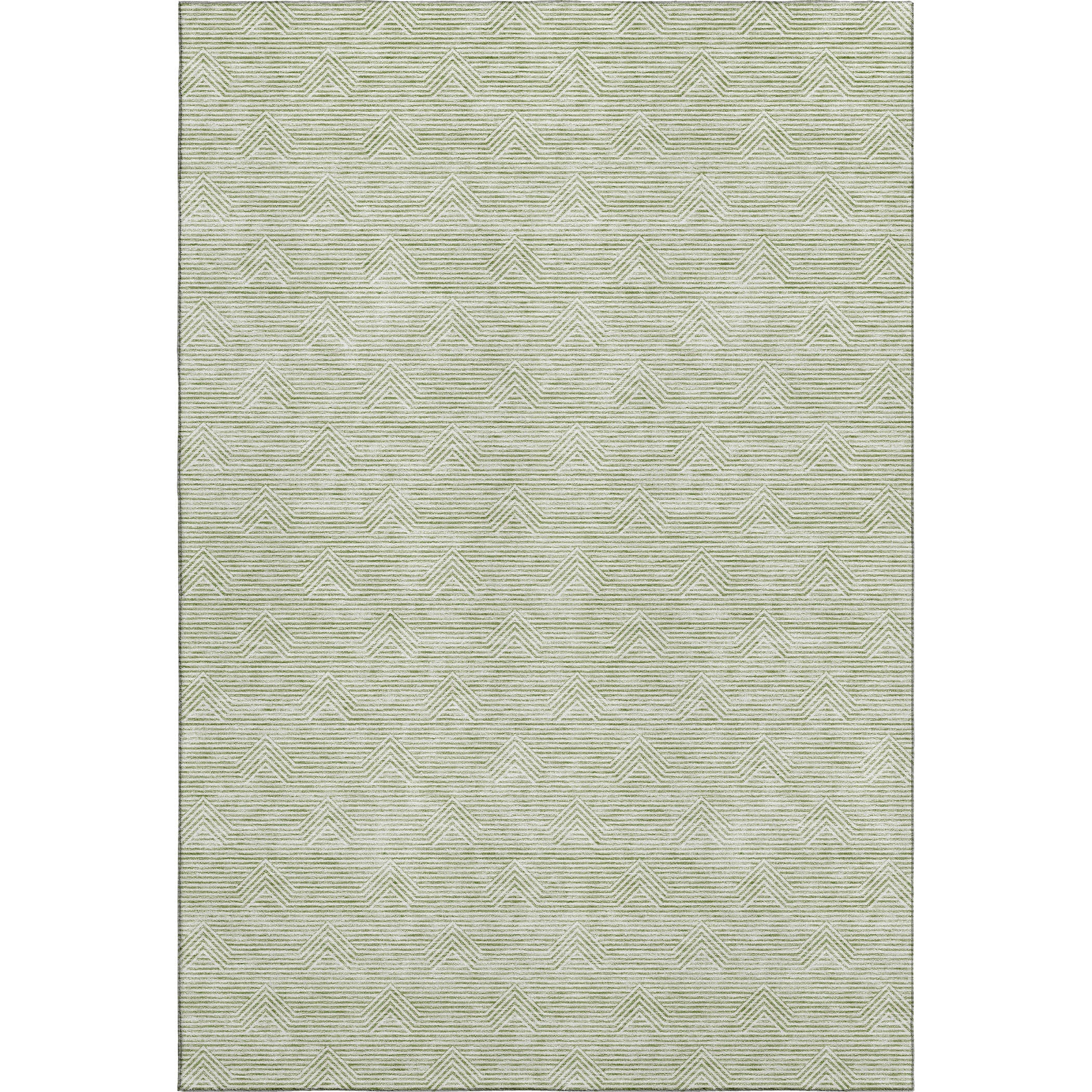 Queenstown Machine Washable Transitional Aloe Green Rug 2'6" x 3'10" #shape_Rectangle