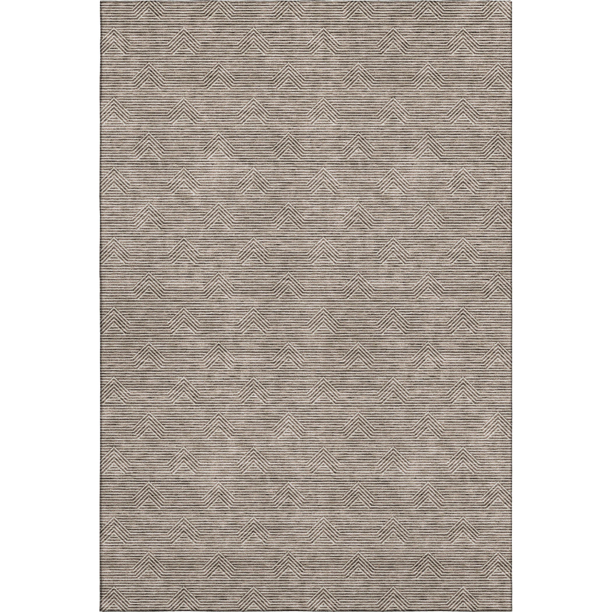 Queenstown Machine Washable Transitional Brown Rug 2'6" x 3'10" #shape_Rectangle