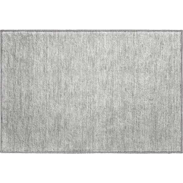 Queenstown Machine Washable Transitional Gray Rug 1'8" x 2'6"