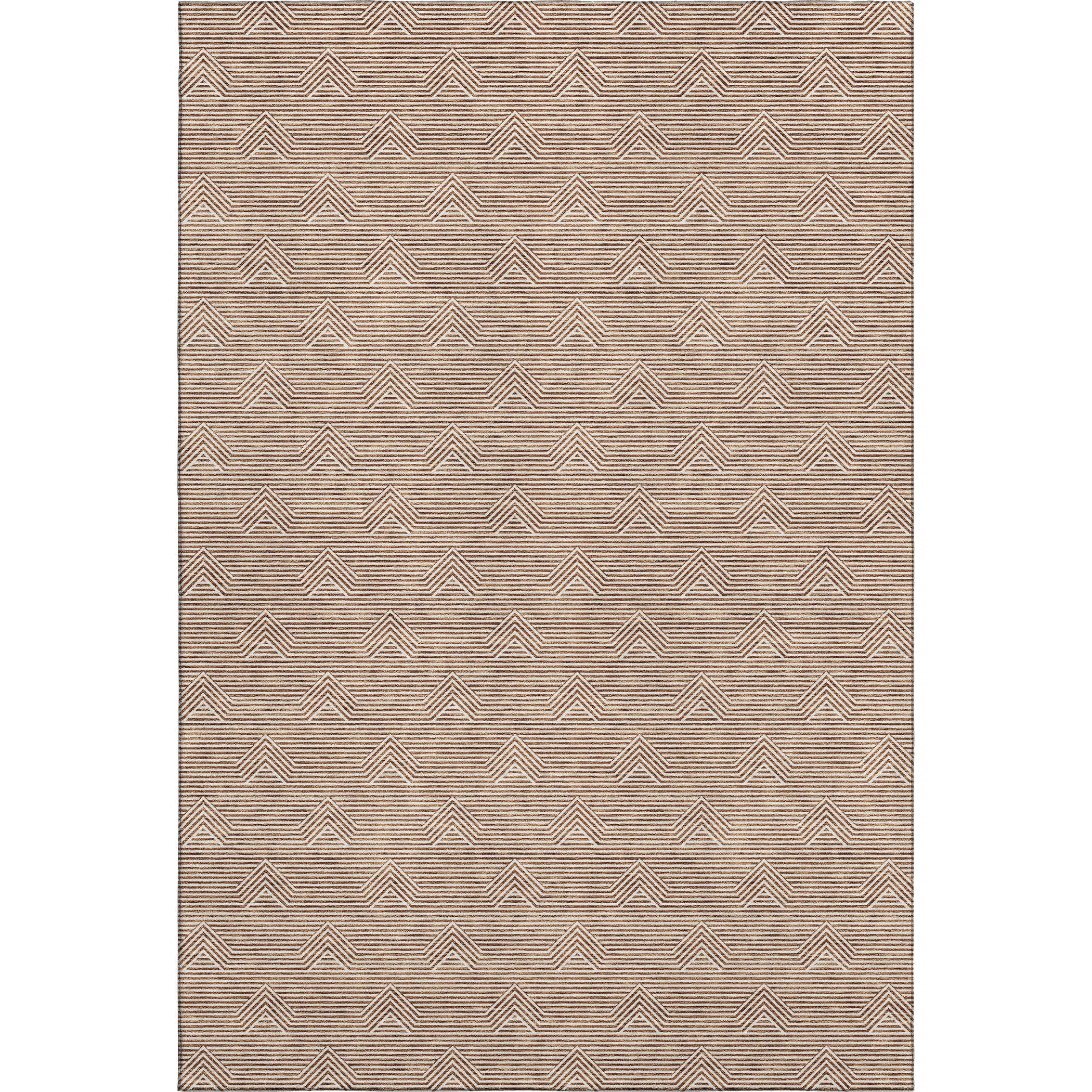 Queenstown Machine Washable Transitional Paprika Orange Rug 2'6" x 3'10" #shape_Rectangle