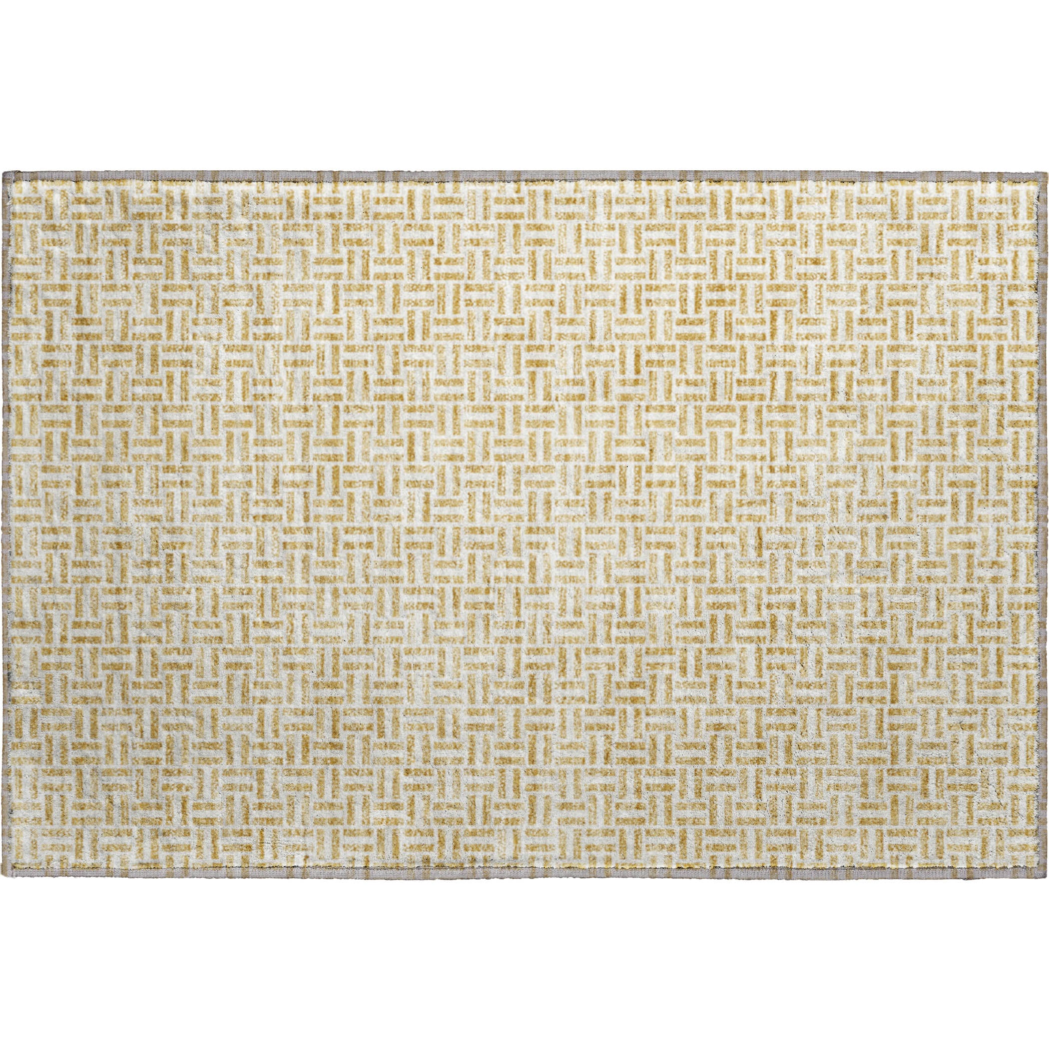 Oaxaca Machine Washable Transitional Gold Rug 1'8" x 2'6" #shape_Rectangle