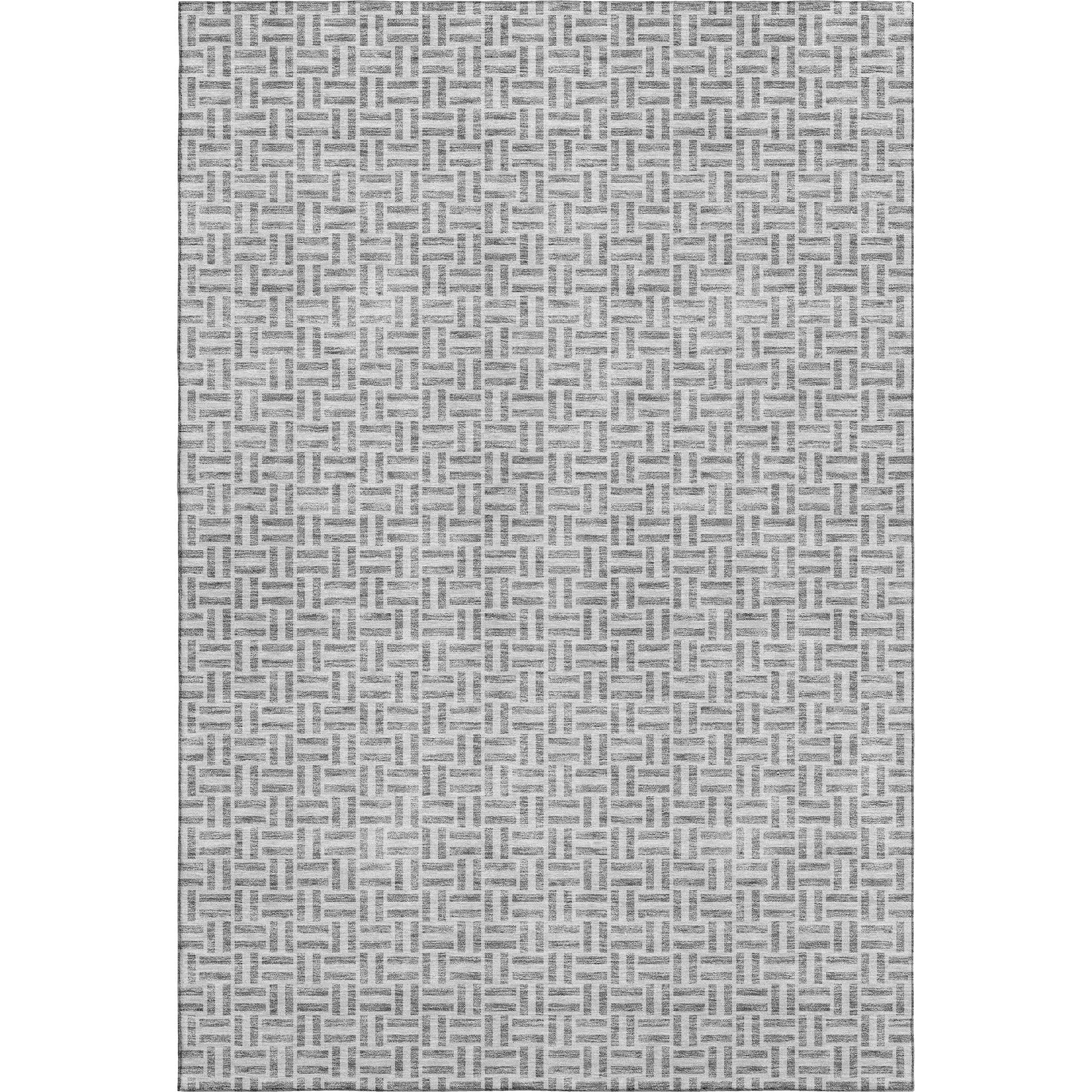 Oaxaca Machine Washable Transitional Gray Rug 2'6" x 3'10" #shape_Rectangle
