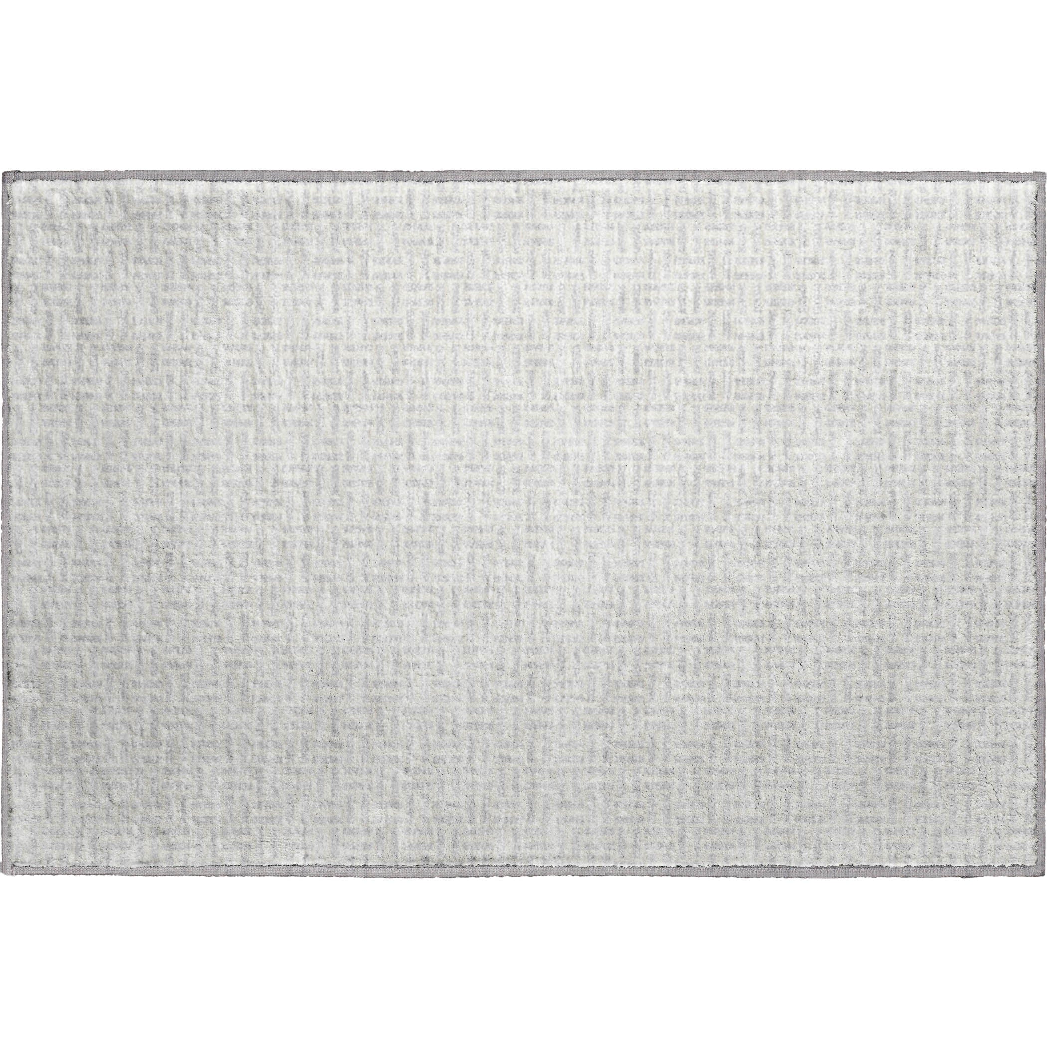 Oaxaca Machine Washable Transitional Silver Gray Rug 1'8" x 2'6" #shape_Rectangle