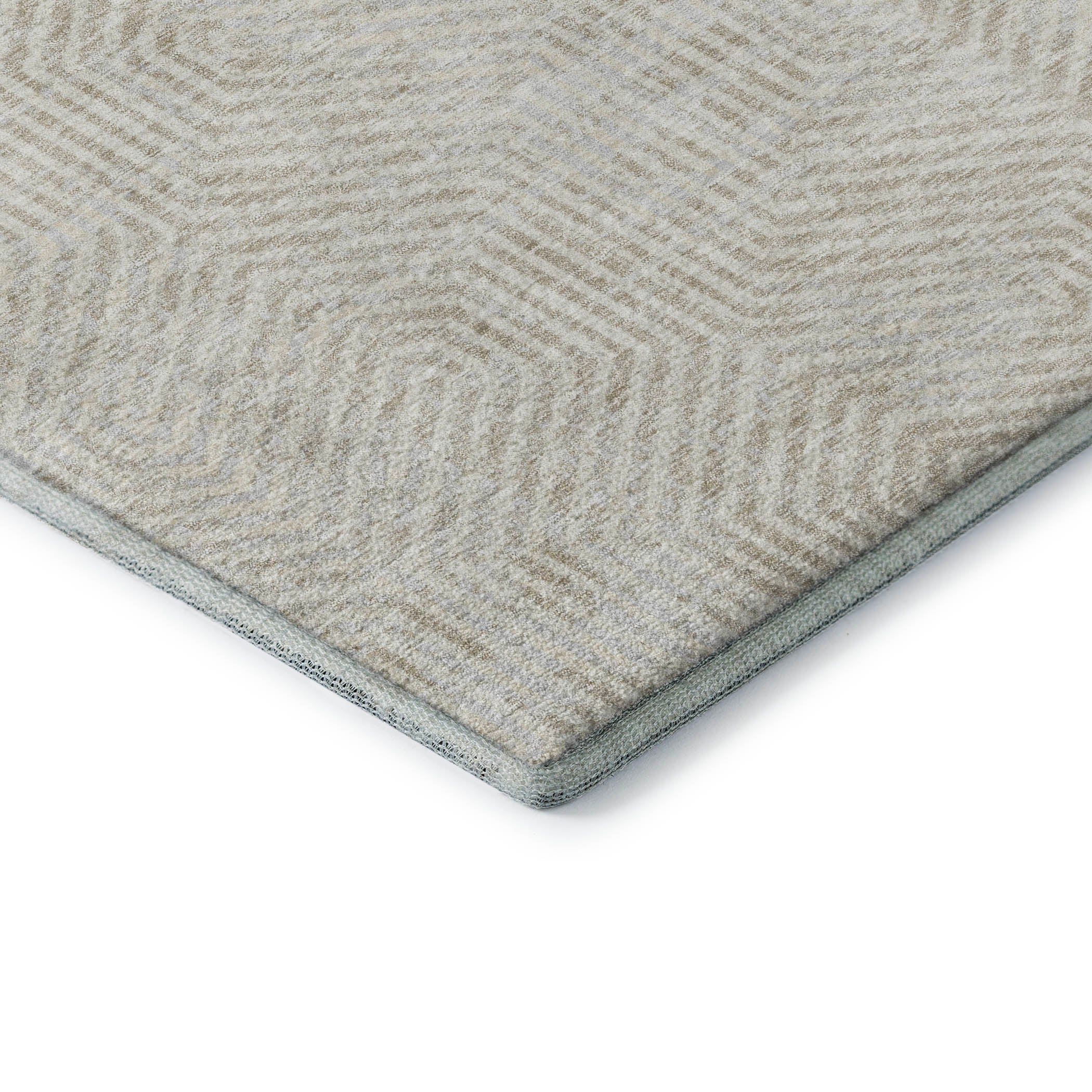 Bern Machine Washable Transitional Ivory Rug 1'8" x 2'6" #shape_Rectangle