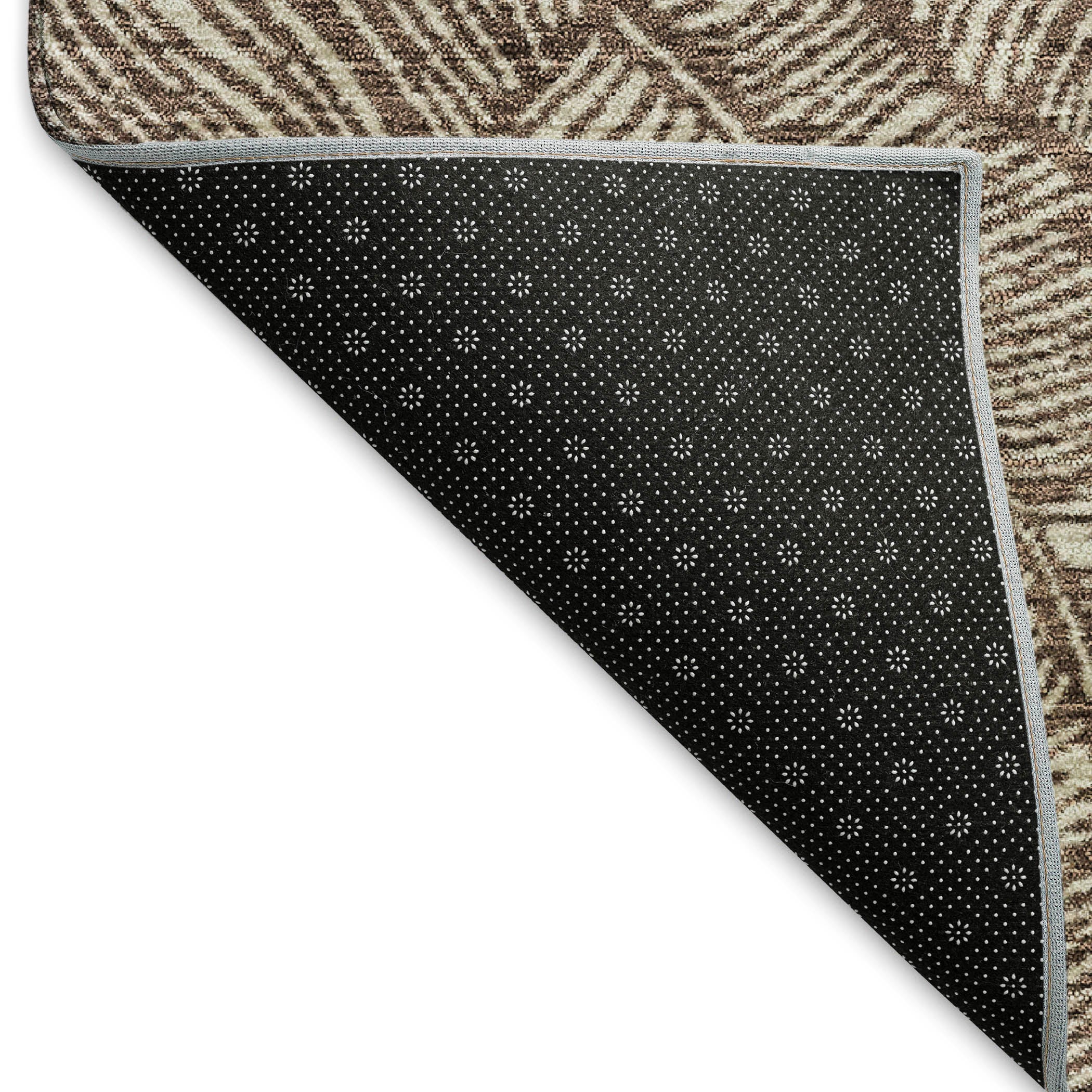 Dubrovnik Machine Washable Transitional Brown Rug 1'8" x 2'6" #shape_Rectangle