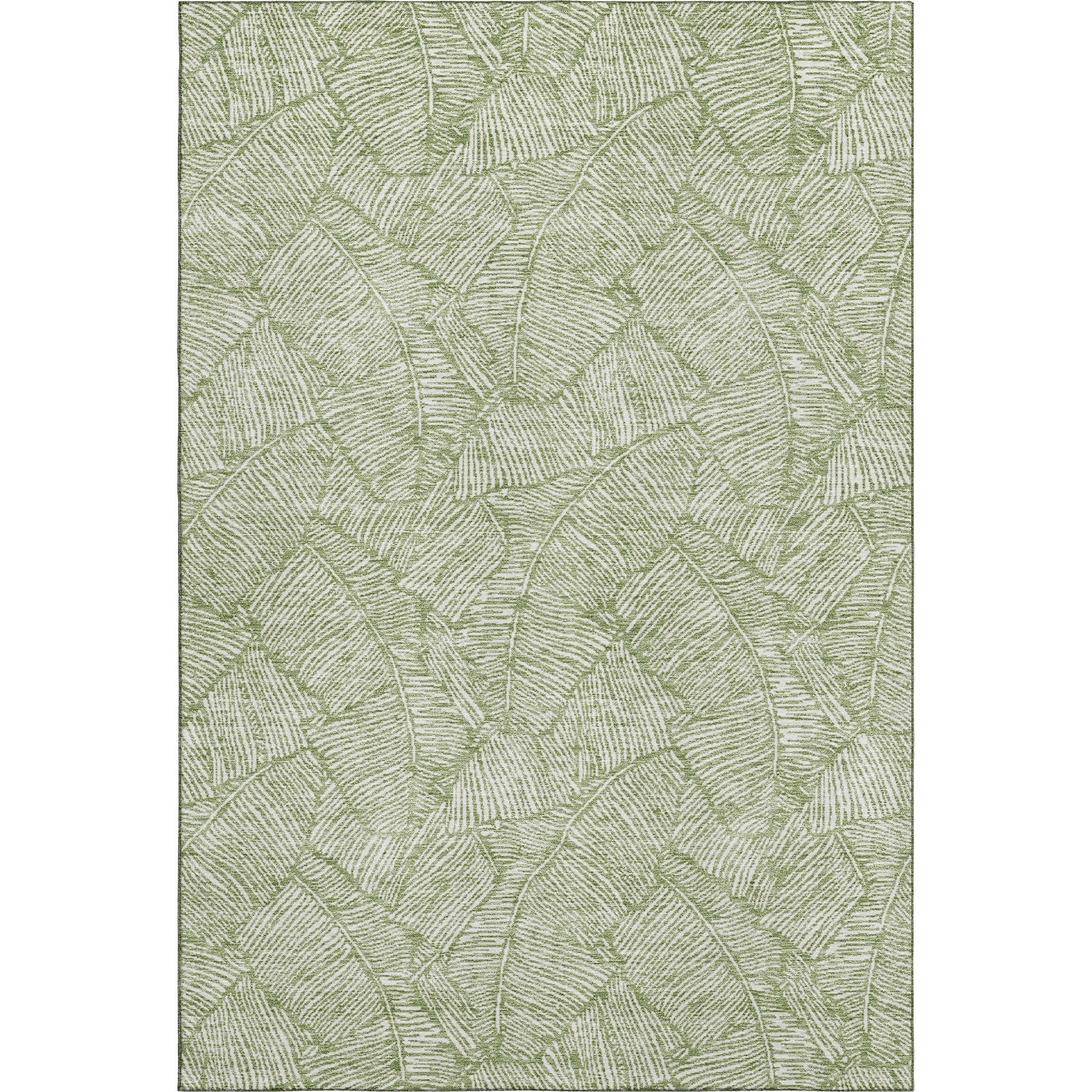 Dubrovnik Machine Washable Transitional Green Rug 2'6" x 3'10" #shape_Rectangle
