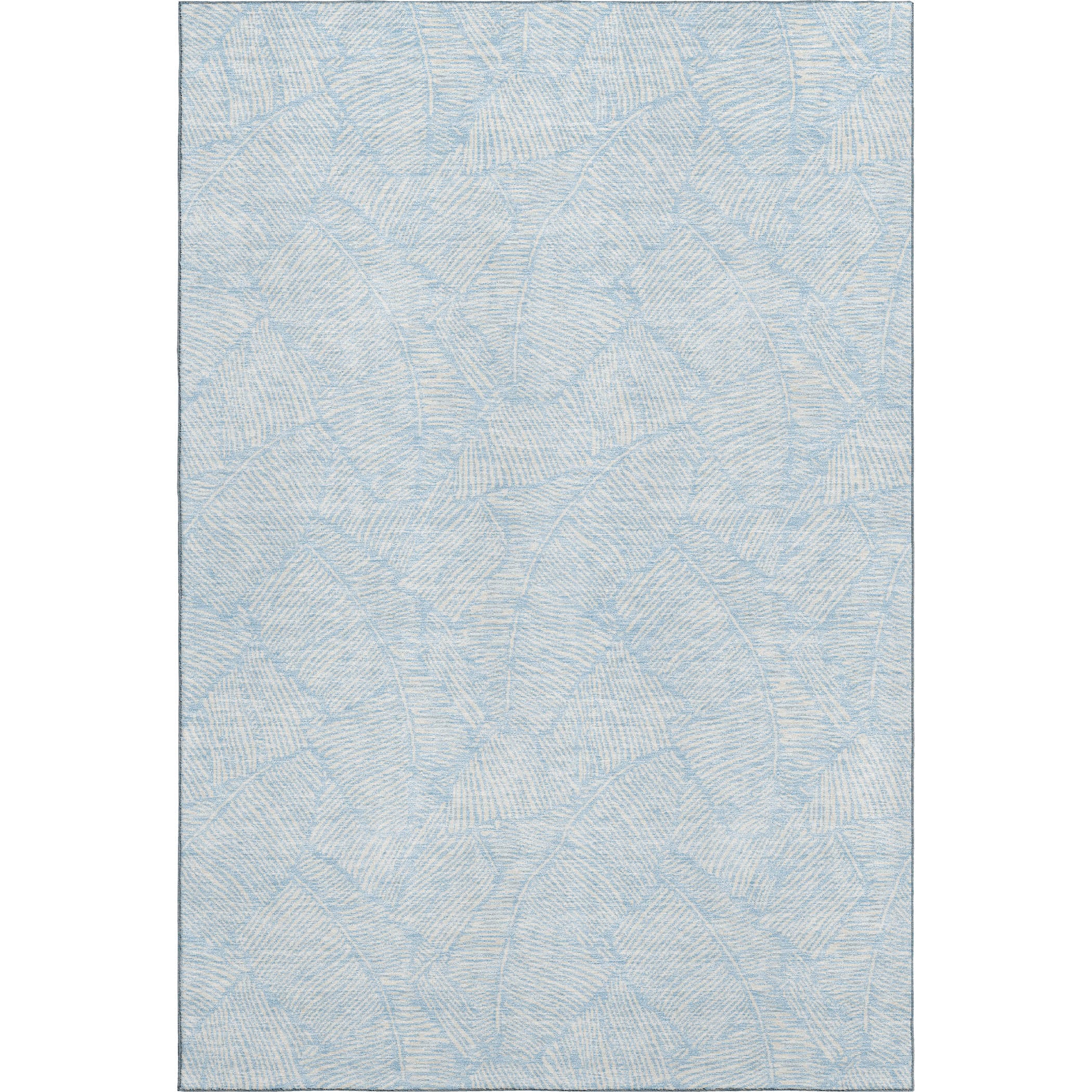 Dubrovnik Machine Washable Transitional Sky Blue Rug 2'6" x 3'10" #shape_Rectangle