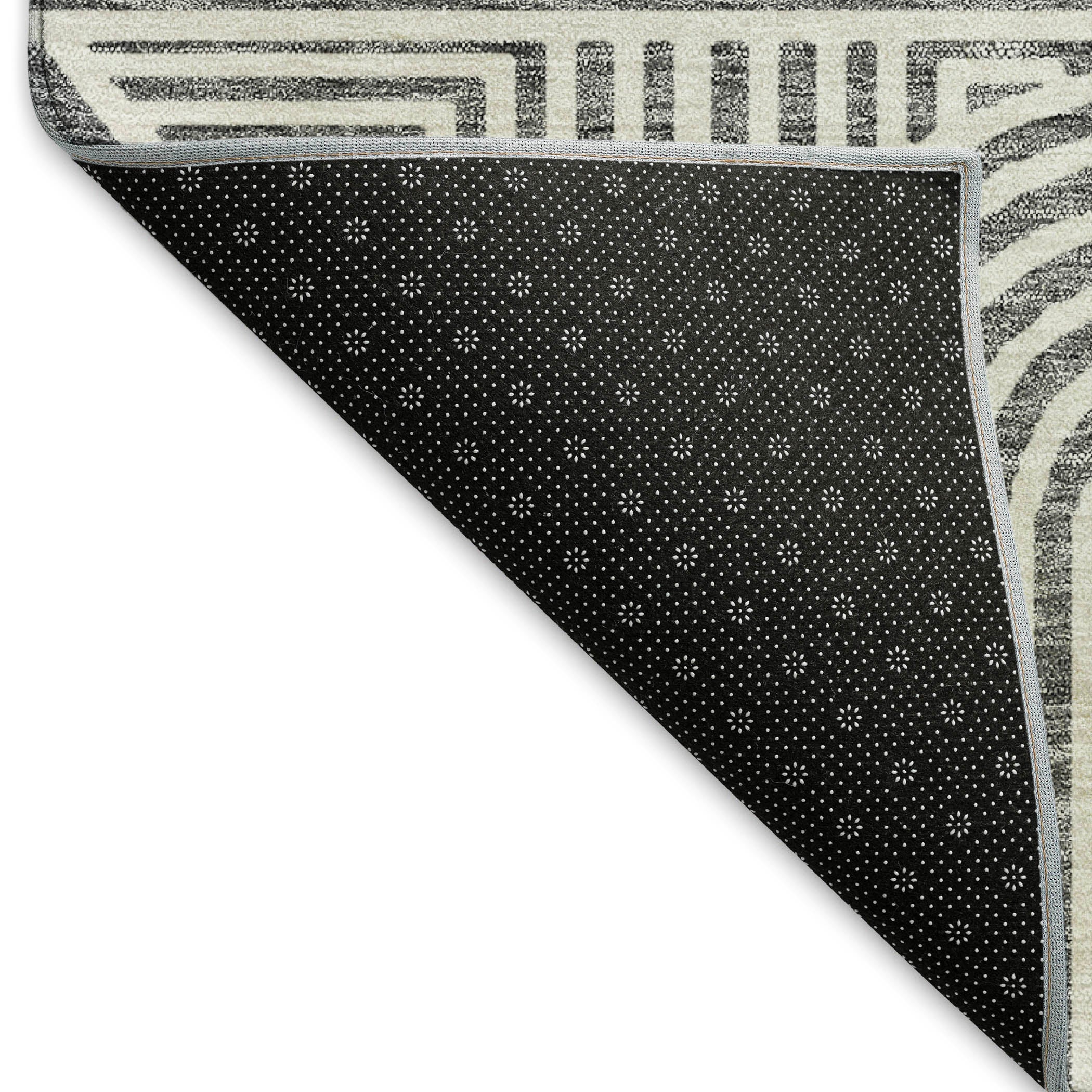 Prague Machine Washable Transitional Gray Rug 1'8" x 2'6" #shape_Rectangle