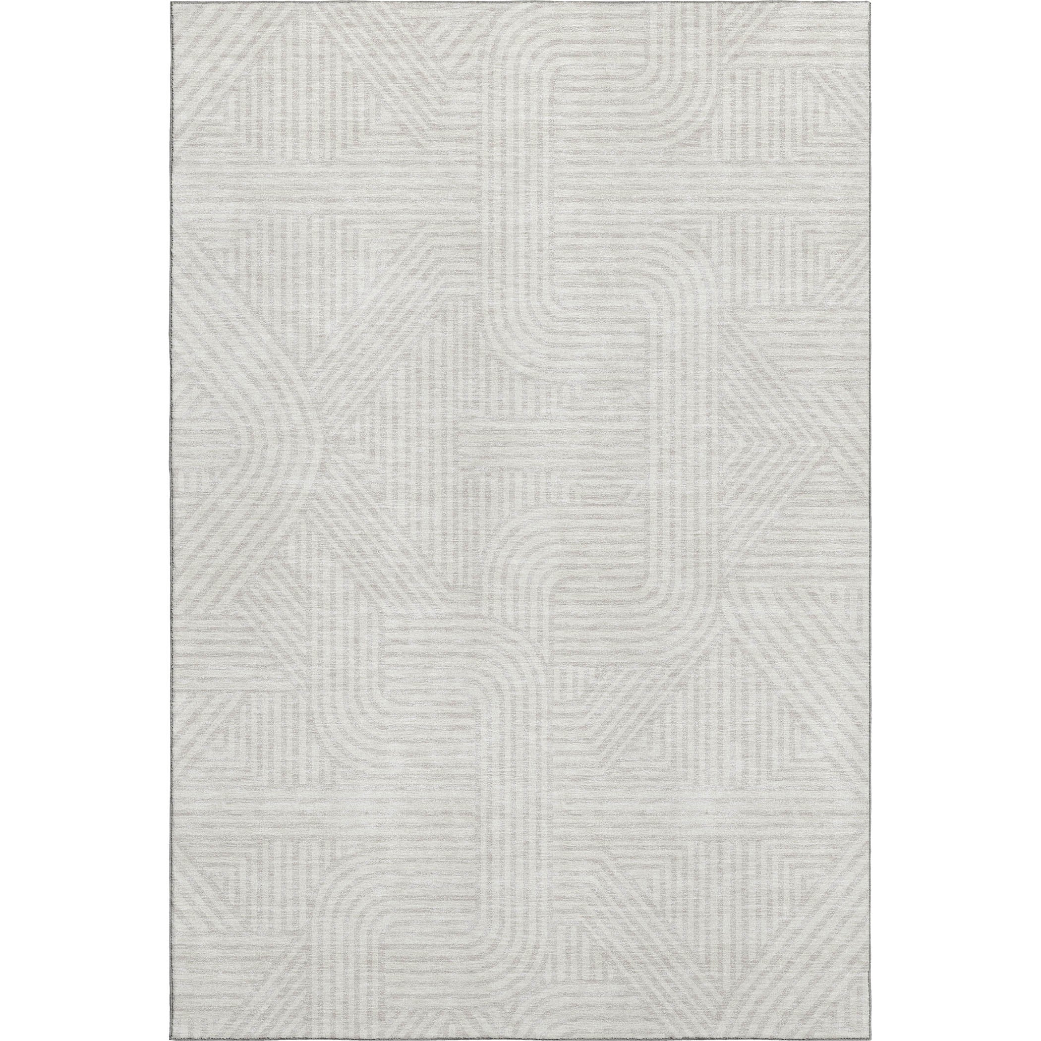Prague Machine Washable Transitional Ivory Rug 2'6" x 3'10" #shape_Rectangle