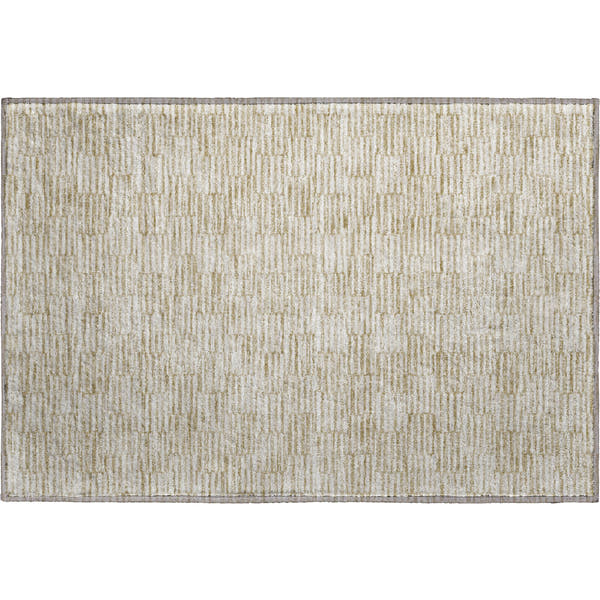 Vienna Machine Washable Transitional Beige Brown Rug 1'8" x 2'6"