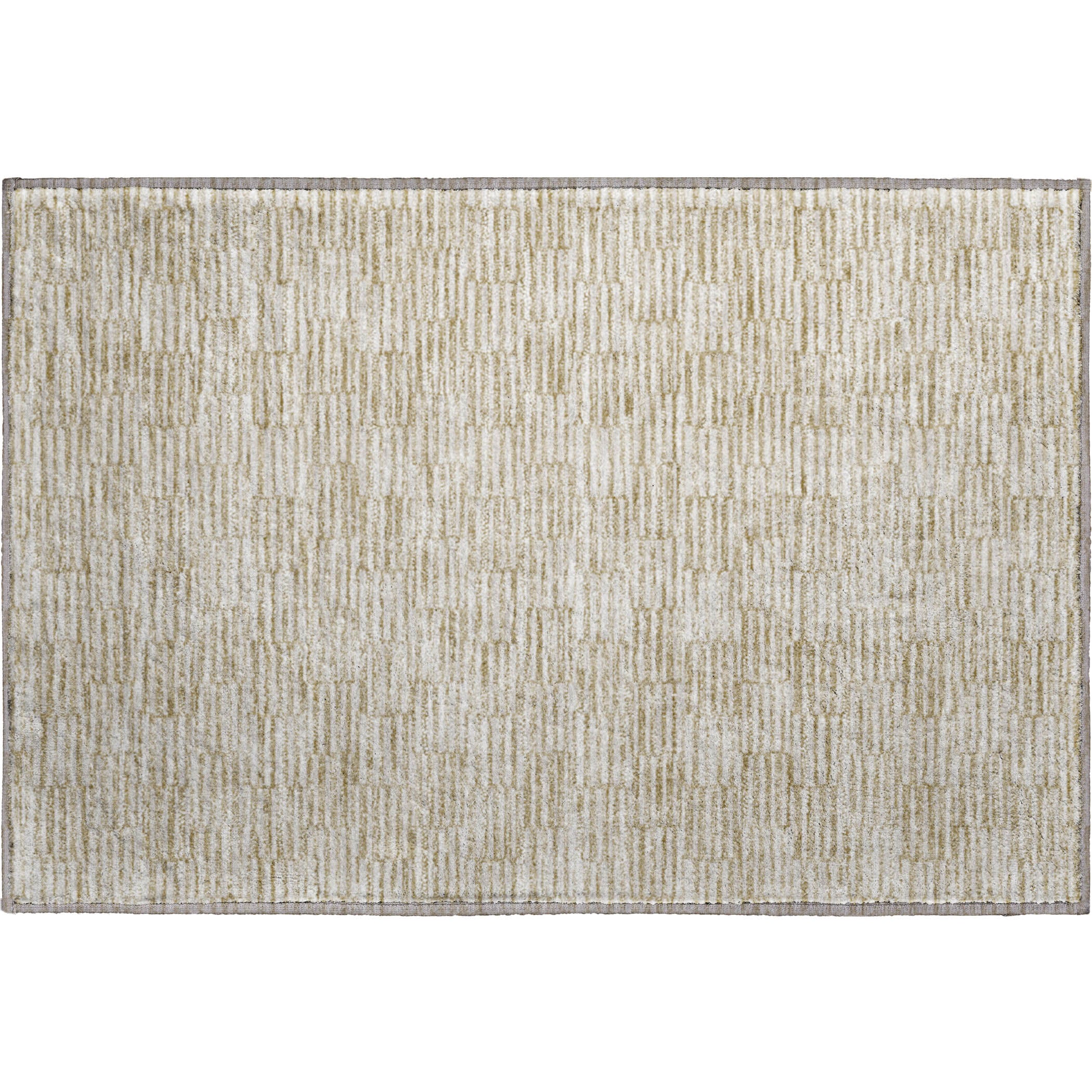 Vienna Machine Washable Transitional Beige Brown Rug 1'8" x 2'6" #shape_Rectangle