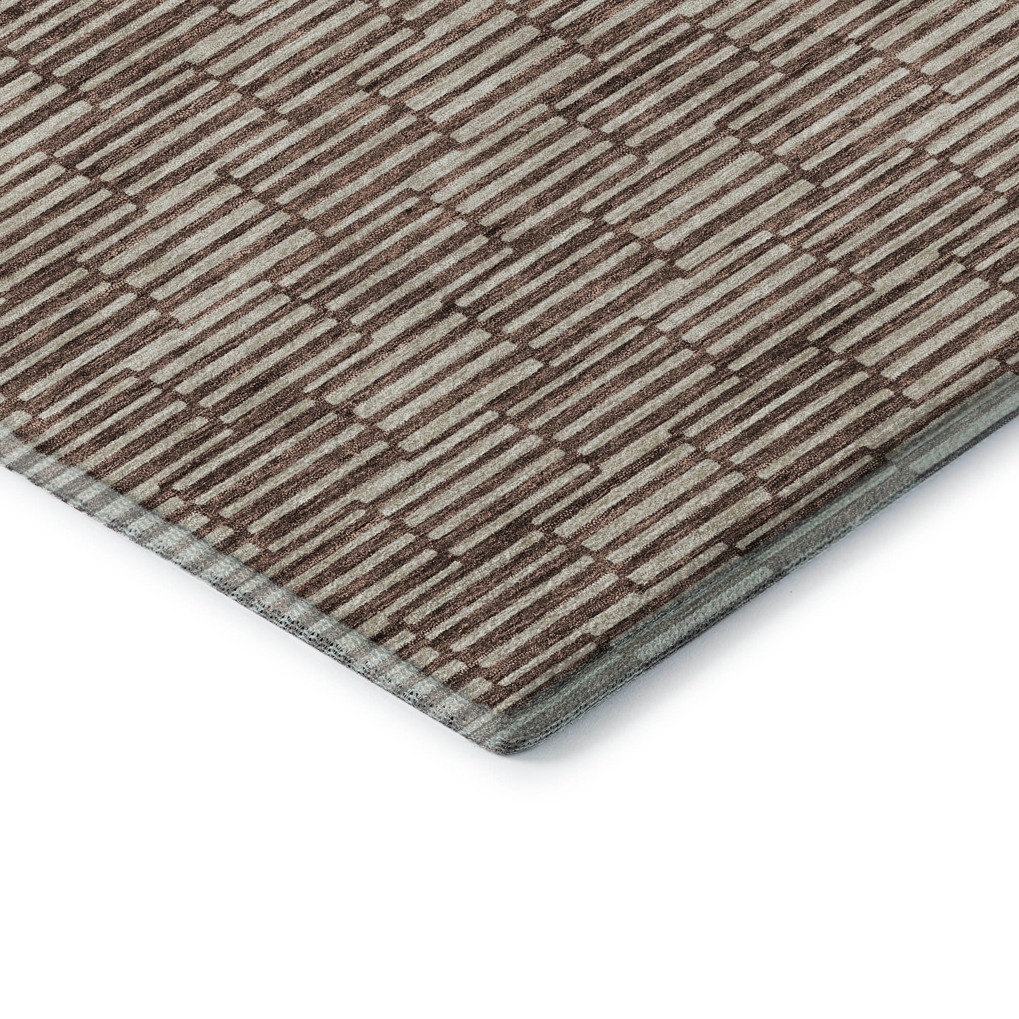 Vienna Machine Washable Transitional Brown Rug 1'8" x 2'6" #shape_Rectangle