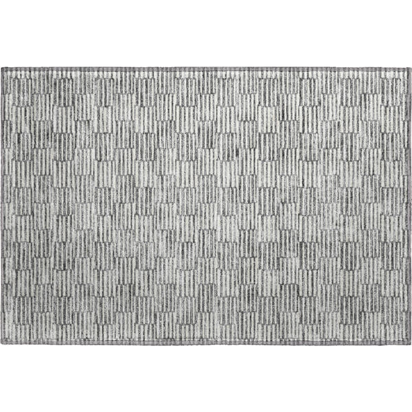 Vienna Machine Washable Transitional Gray Rug 1'8" x 2'6"