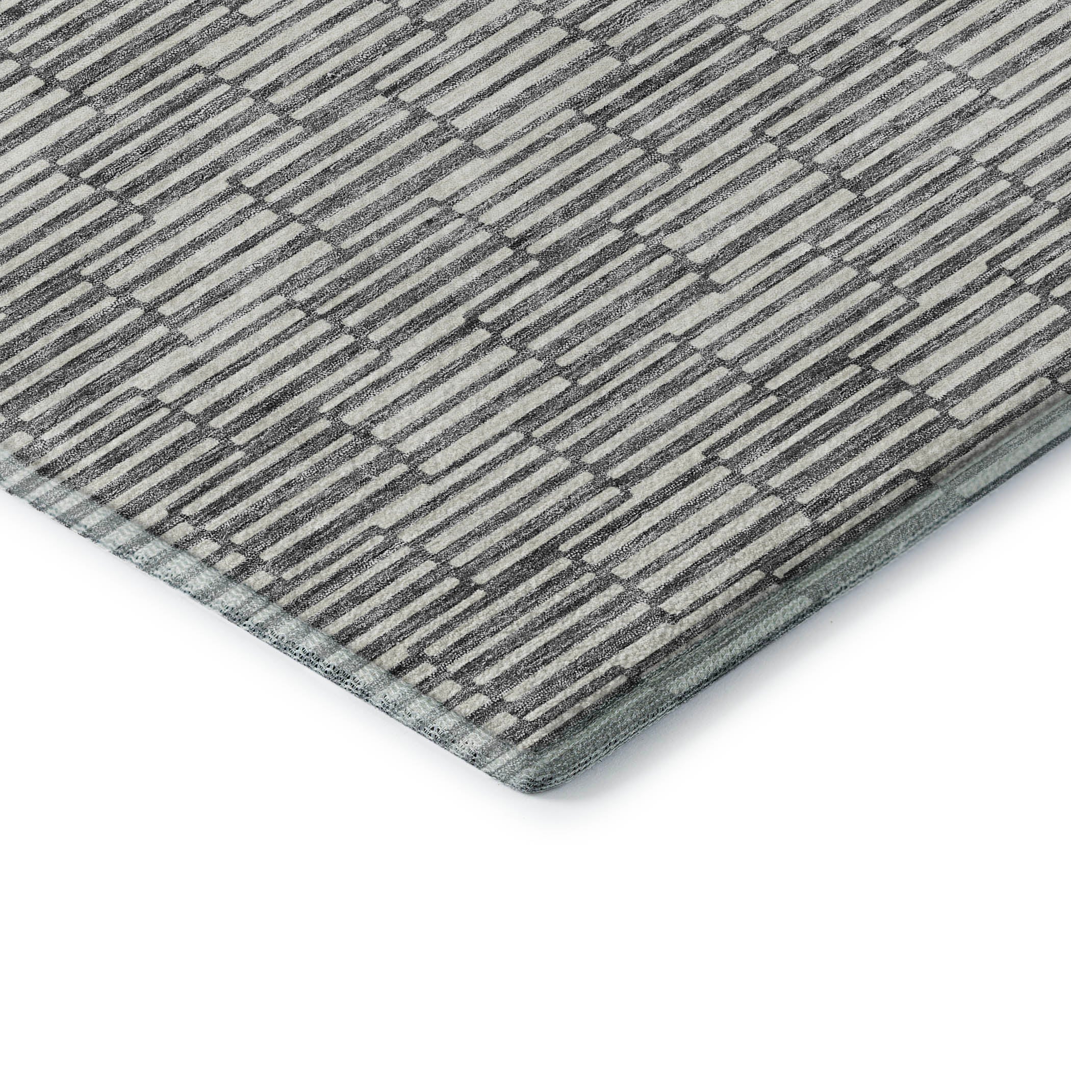 Vienna Machine Washable Transitional Gray Rug 1'8" x 2'6" #shape_Rectangle