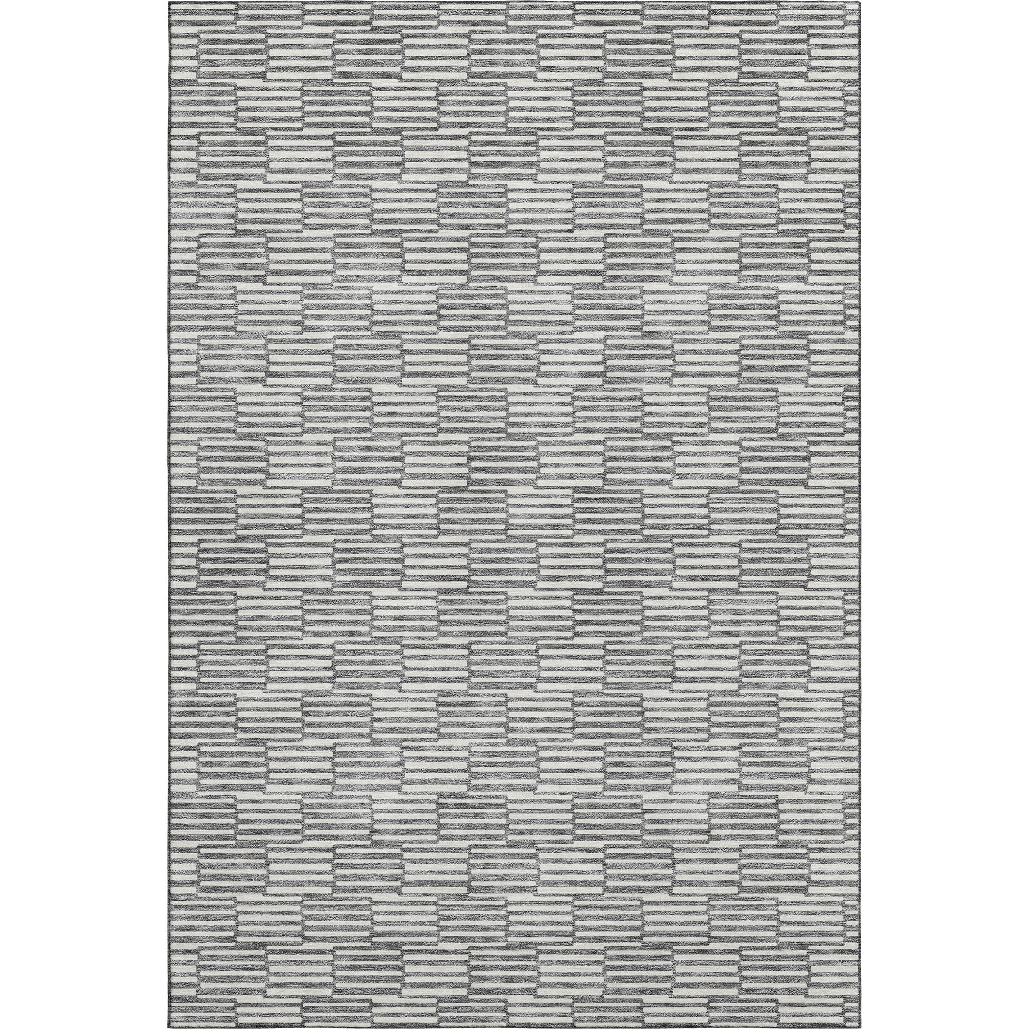 Vienna Machine Washable Transitional Gray Rug 2'6" x 3'10" #shape_Rectangle