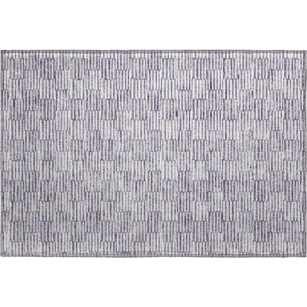 Vienna Machine Washable Transitional Lilac Purple Rug 1'8" x 2'6"