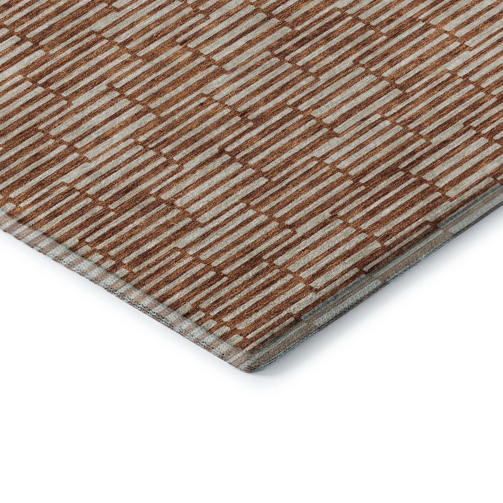 Vienna Machine Washable Transitional Paprika Orange Rug 1'8" x 2'6" #shape_Rectangle