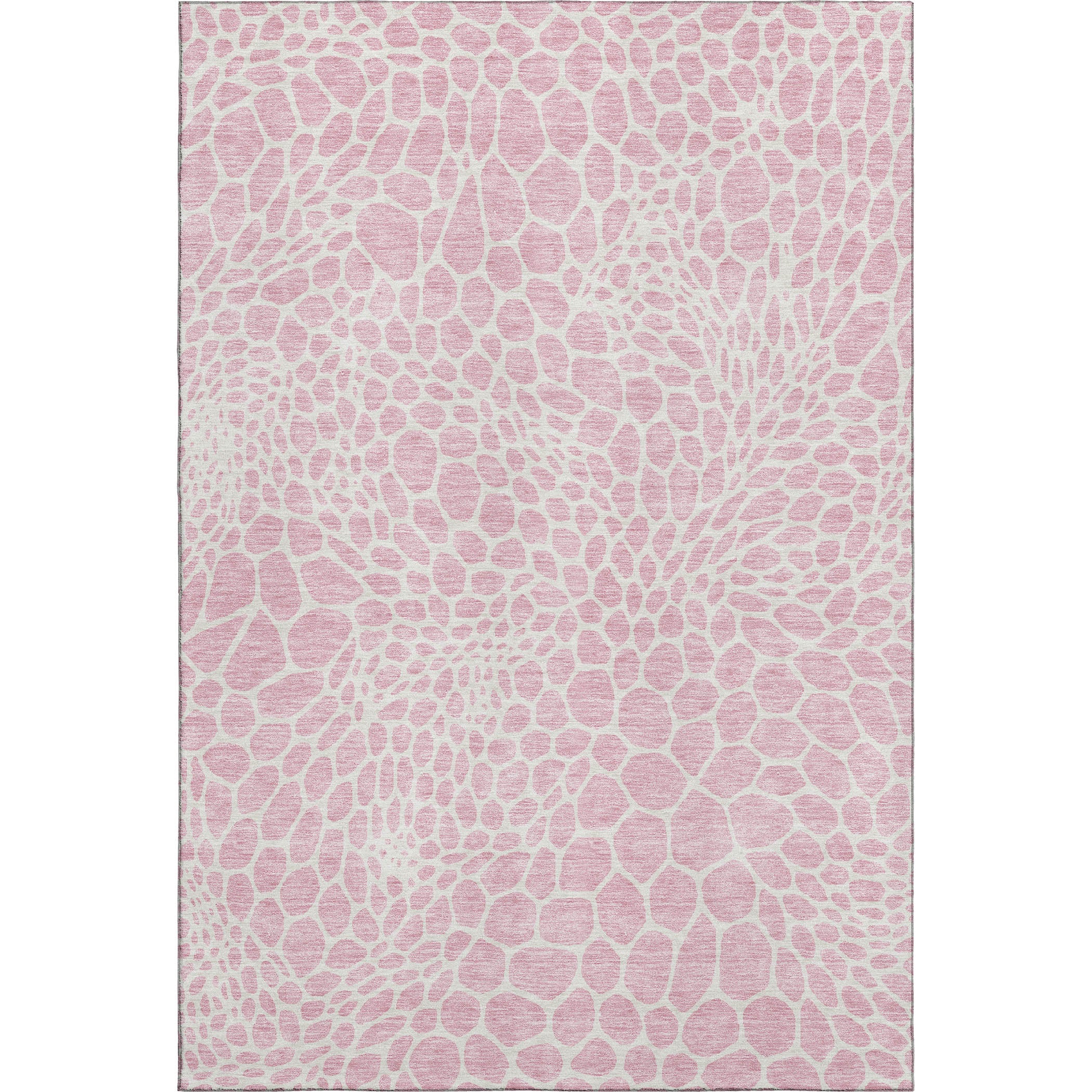 Rome Machine Washable Transitional Pink Rug 2'6" x 3'10" #shape_Rectangle