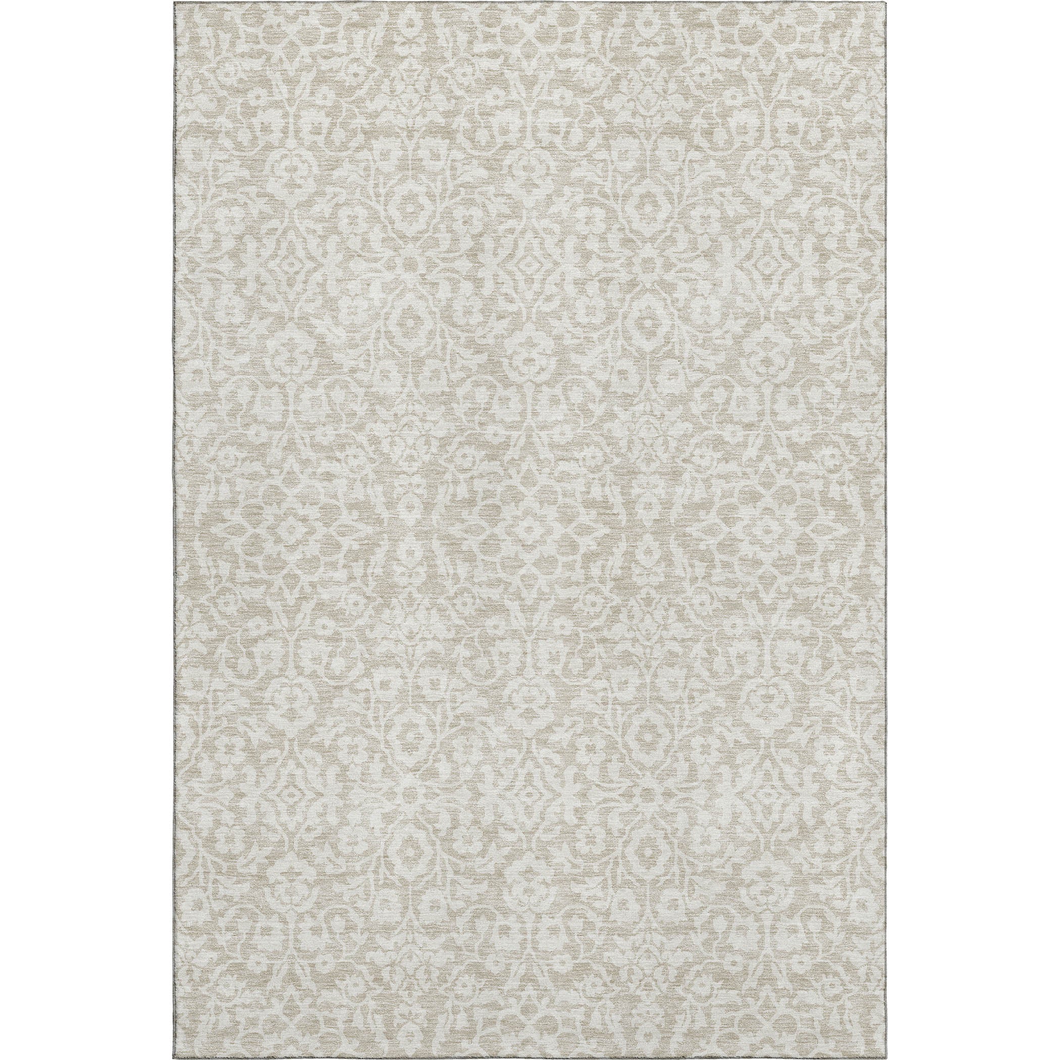 Sintra Machine Washable Traditional Beige Brown Rug 2'6" x 3'10" #shape_Rectangle