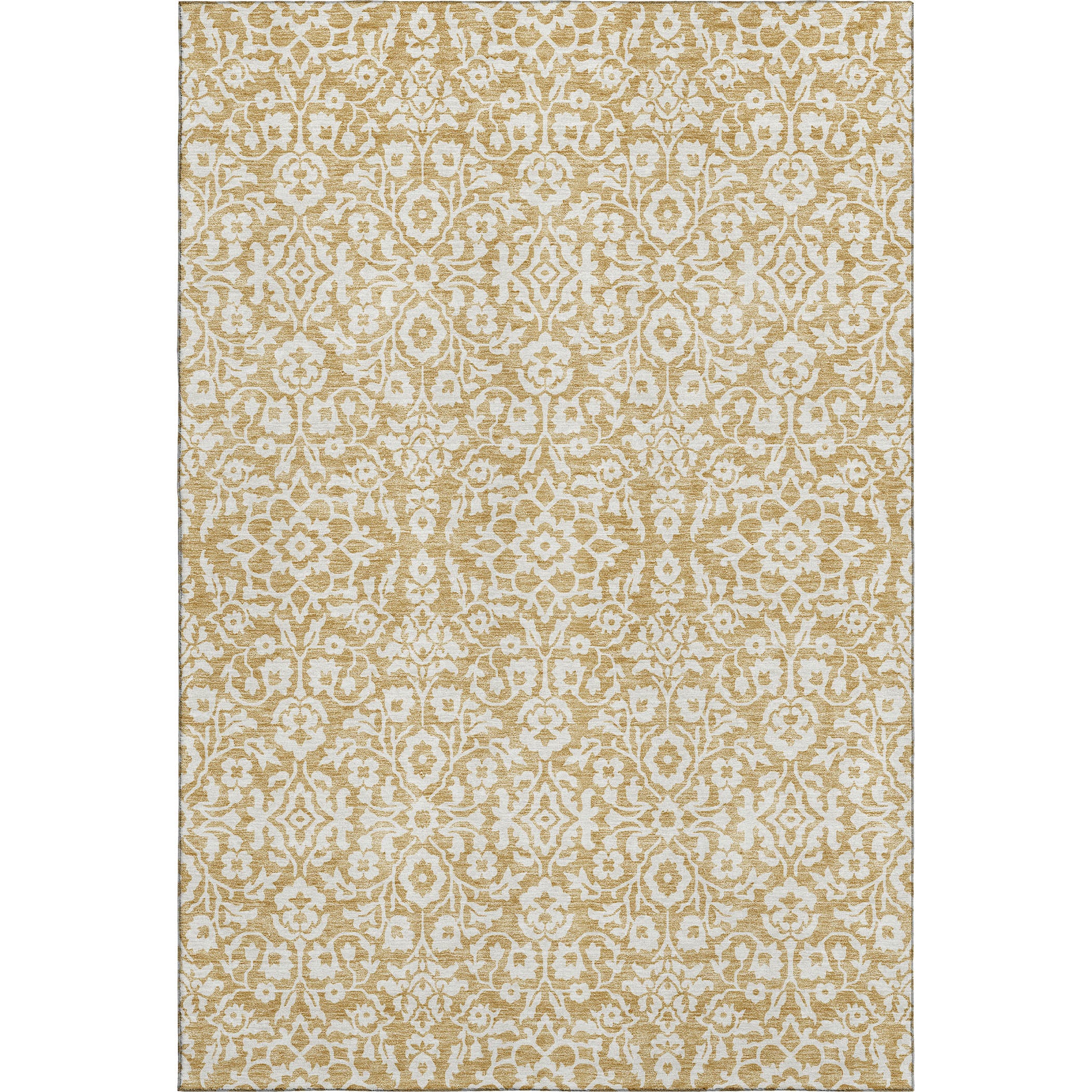 Sintra Machine Washable Traditional Gold Rug 2'6" x 3'10" #shape_Rectangle