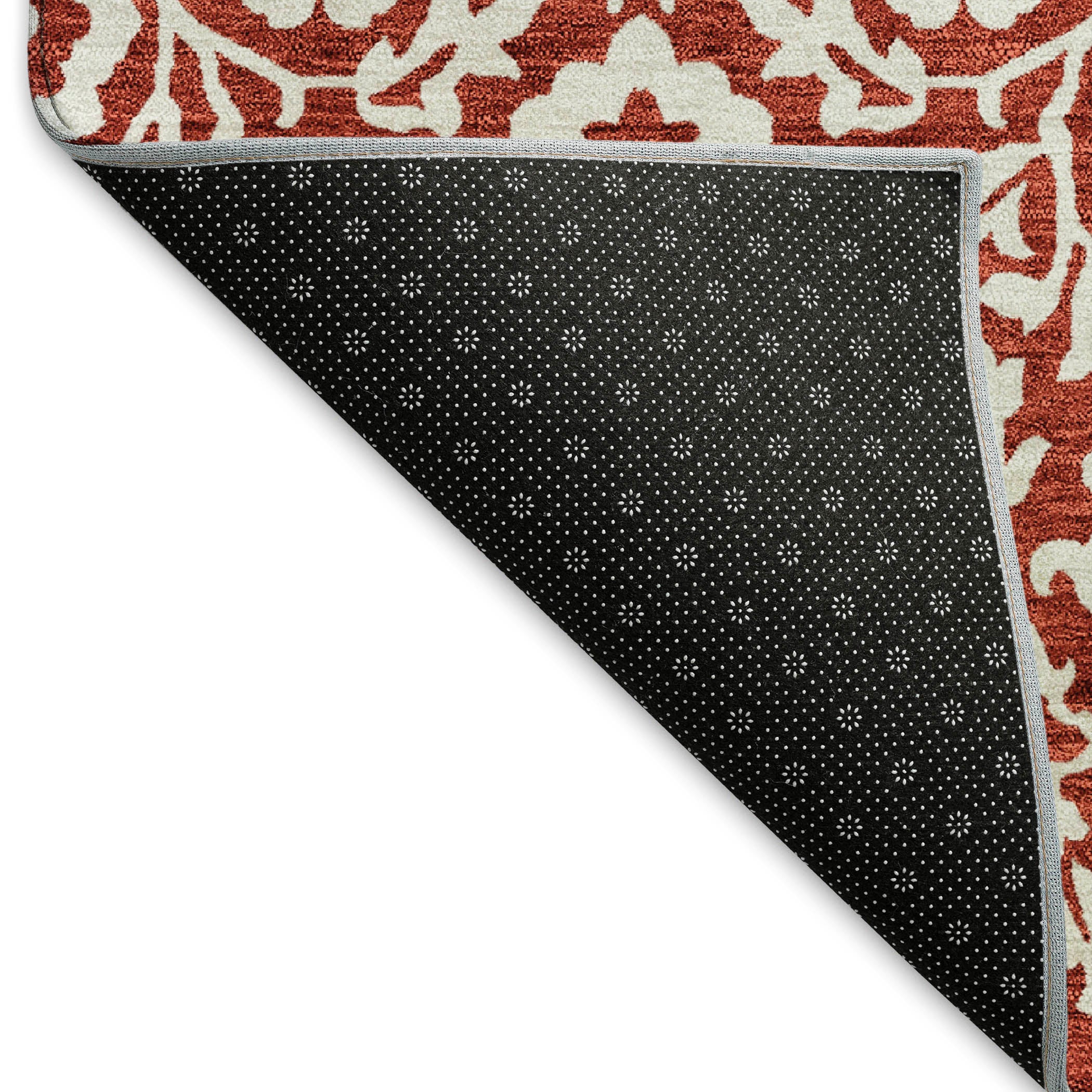 Sintra Machine Washable Traditional Red Rug 1'8" x 2'6" #shape_Rectangle