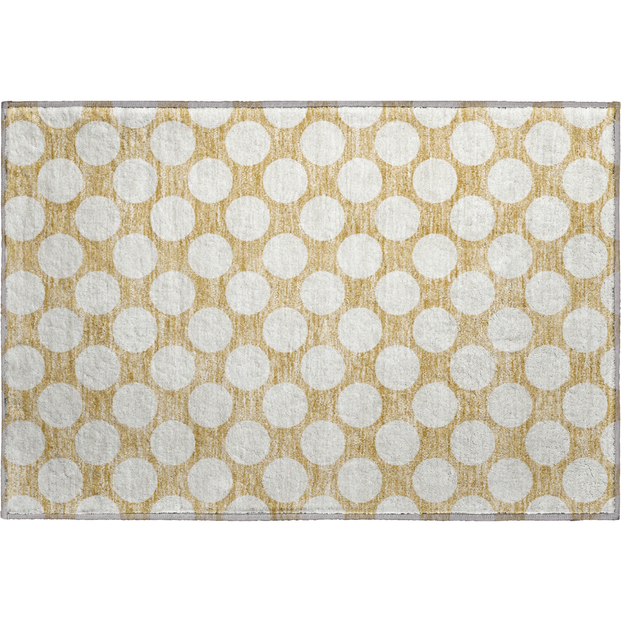 Zanzibar Machine Washable Transitional Gold Rug 1'8" x 2'6" #shape_Rectangle