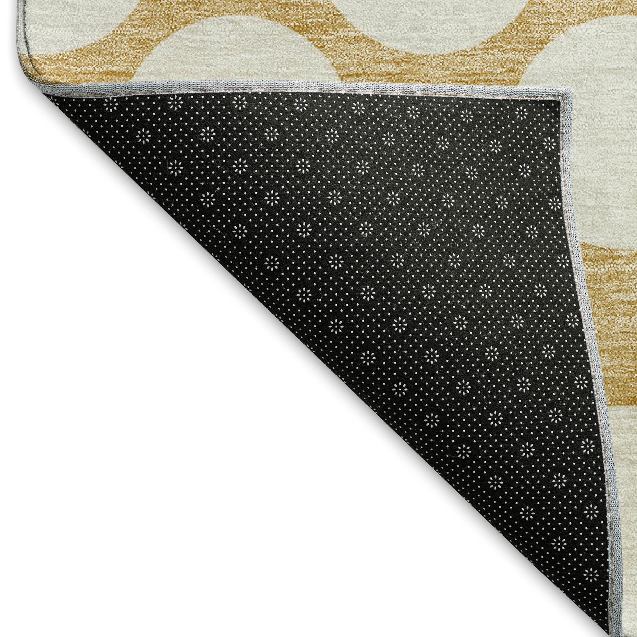 Zanzibar Machine Washable Transitional Gold Rug 1'8" x 2'6" #shape_Rectangle