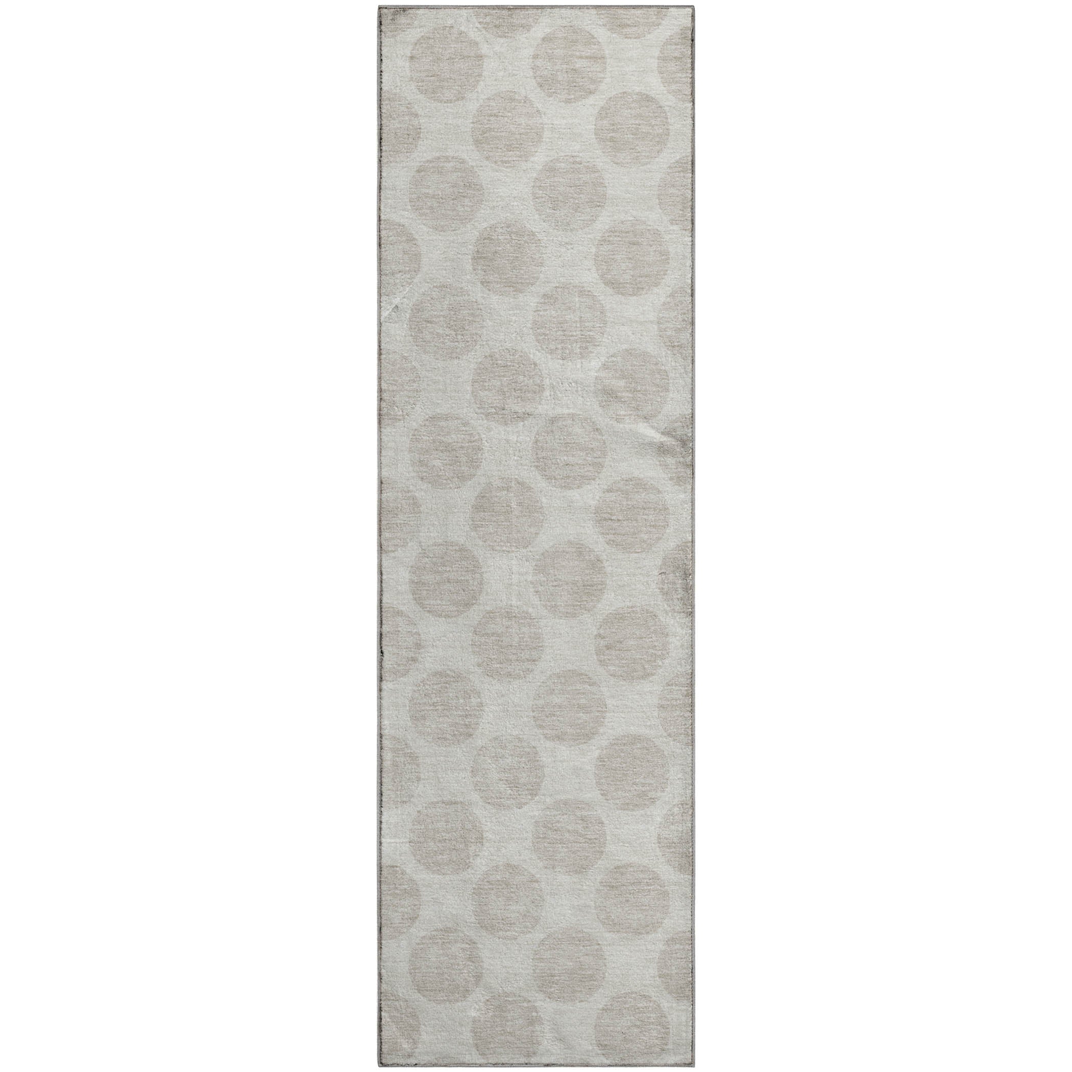 Zanzibar Machine Washable Transitional Ivory Rug 2'3" x 7'6" #shape_Runner