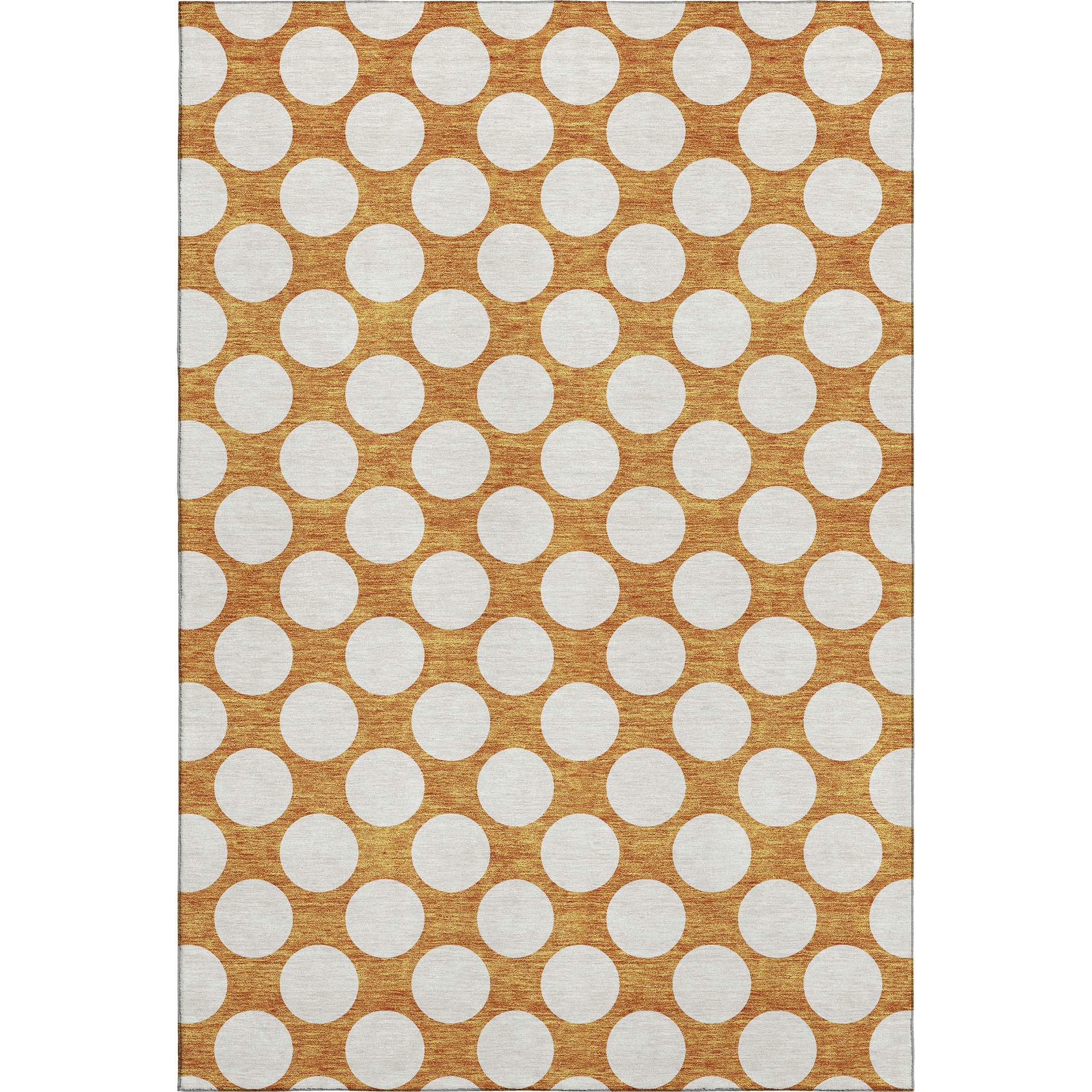 Zanzibar Machine Washable Transitional Orange Rug 2'6" x 3'10" #shape_Rectangle