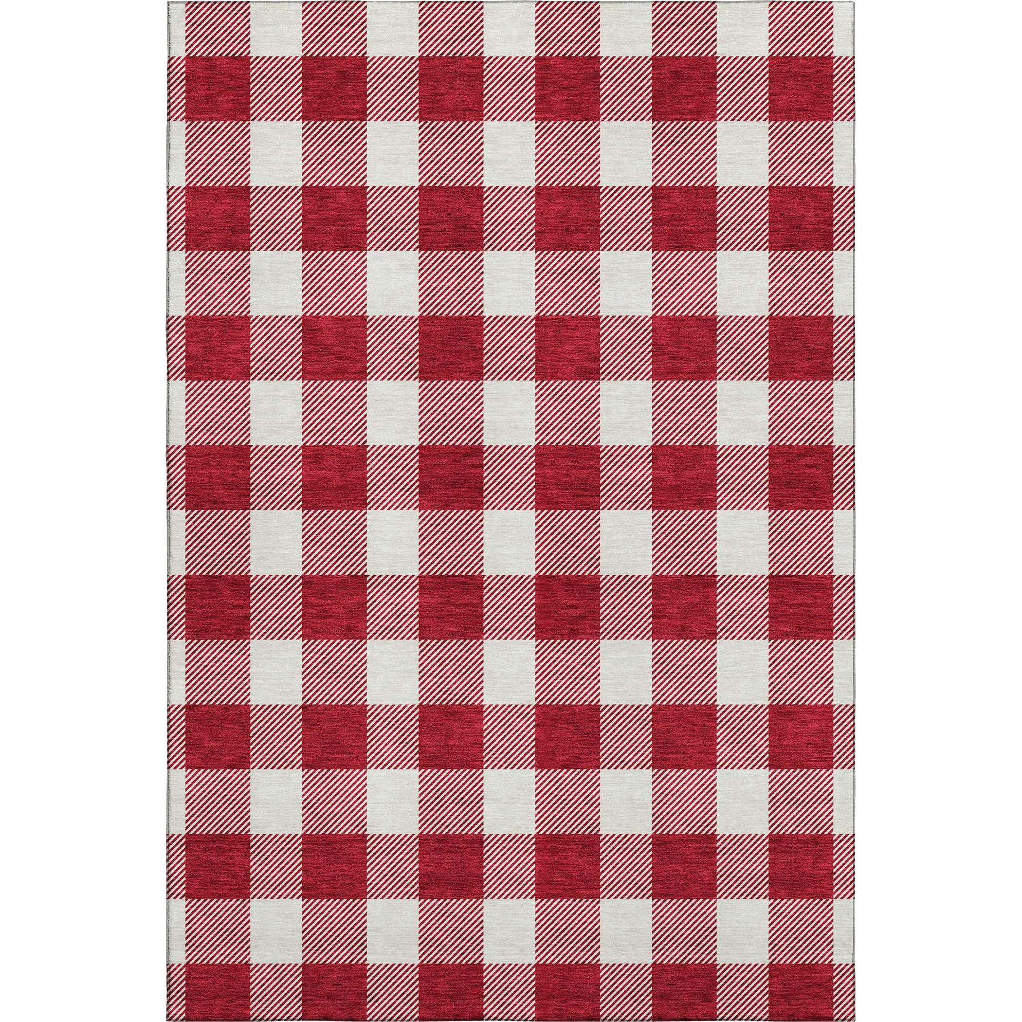Kyoto Machine Washable Transitional Red Rug 2'6" x 3'10" #shape_Rectangle
