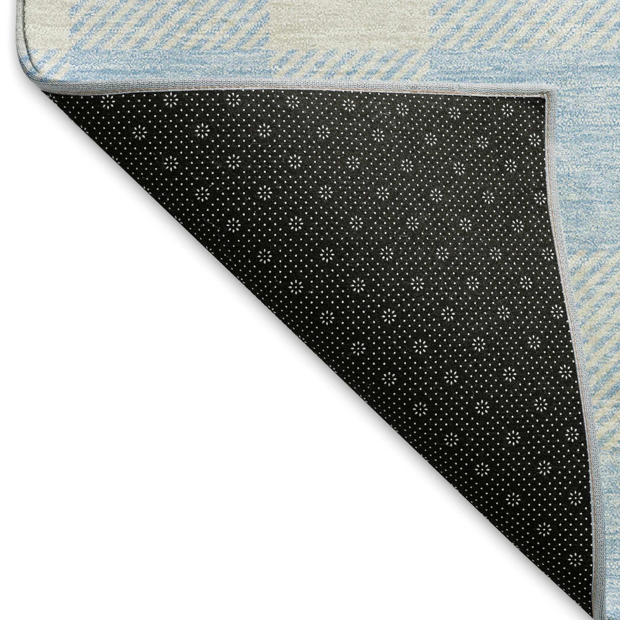 Kyoto Machine Washable Transitional Sky Blue Rug 1'8" x 2'6" #shape_Rectangle