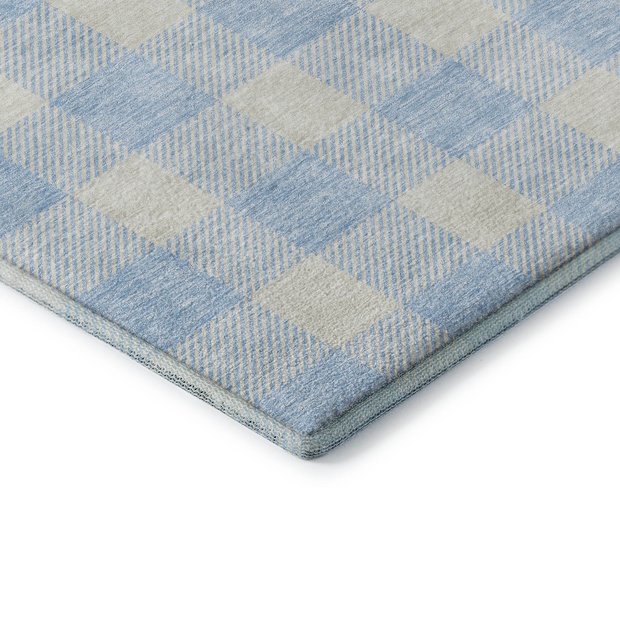 Kyoto Machine Washable Transitional Sky Blue Rug 1'8" x 2'6" #shape_Rectangle