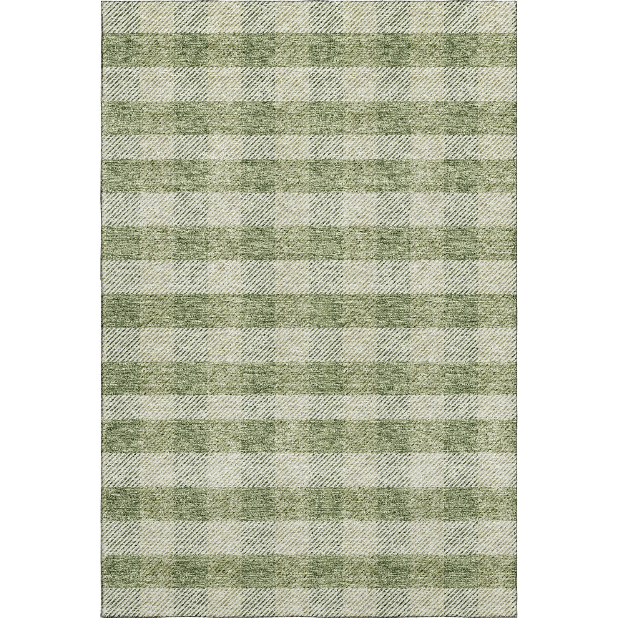 Bruges Machine Washable Transitional Green Rug 2'6" x 3'10" #shape_Rectangle