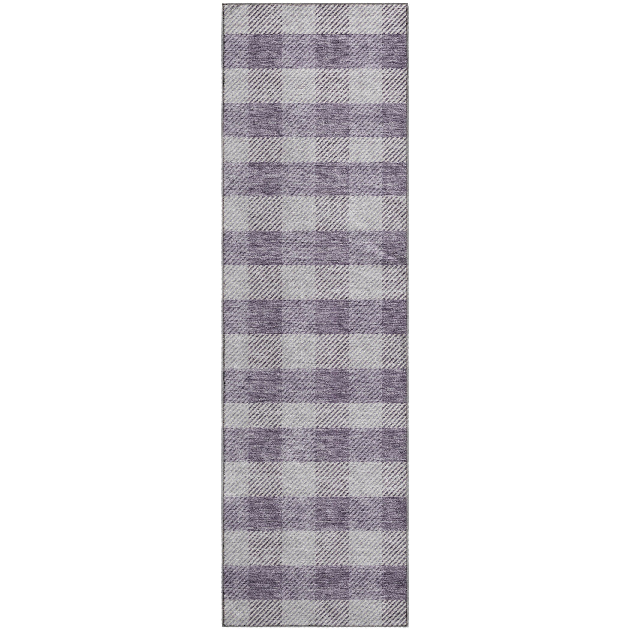 Bruges Machine Washable Transitional Lavender Purple Rug 2'3" x 7'6" #shape_Runner