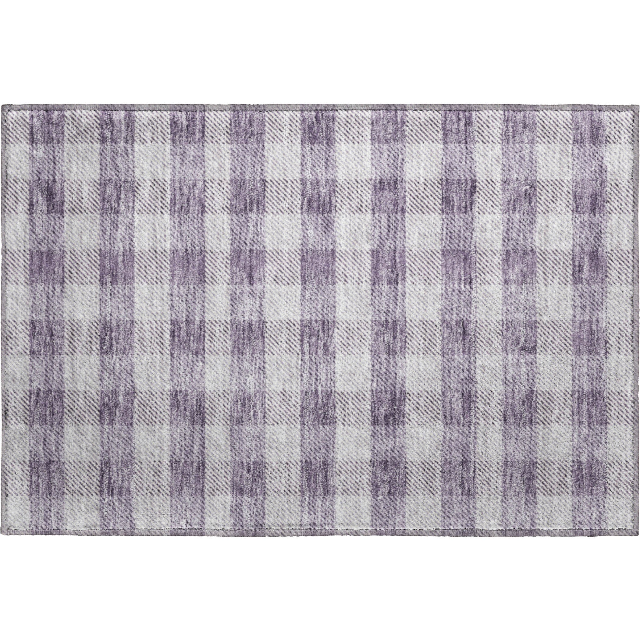 Bruges Machine Washable Transitional Lavender Purple Rug 1'8" x 2'6" #shape_Rectangle