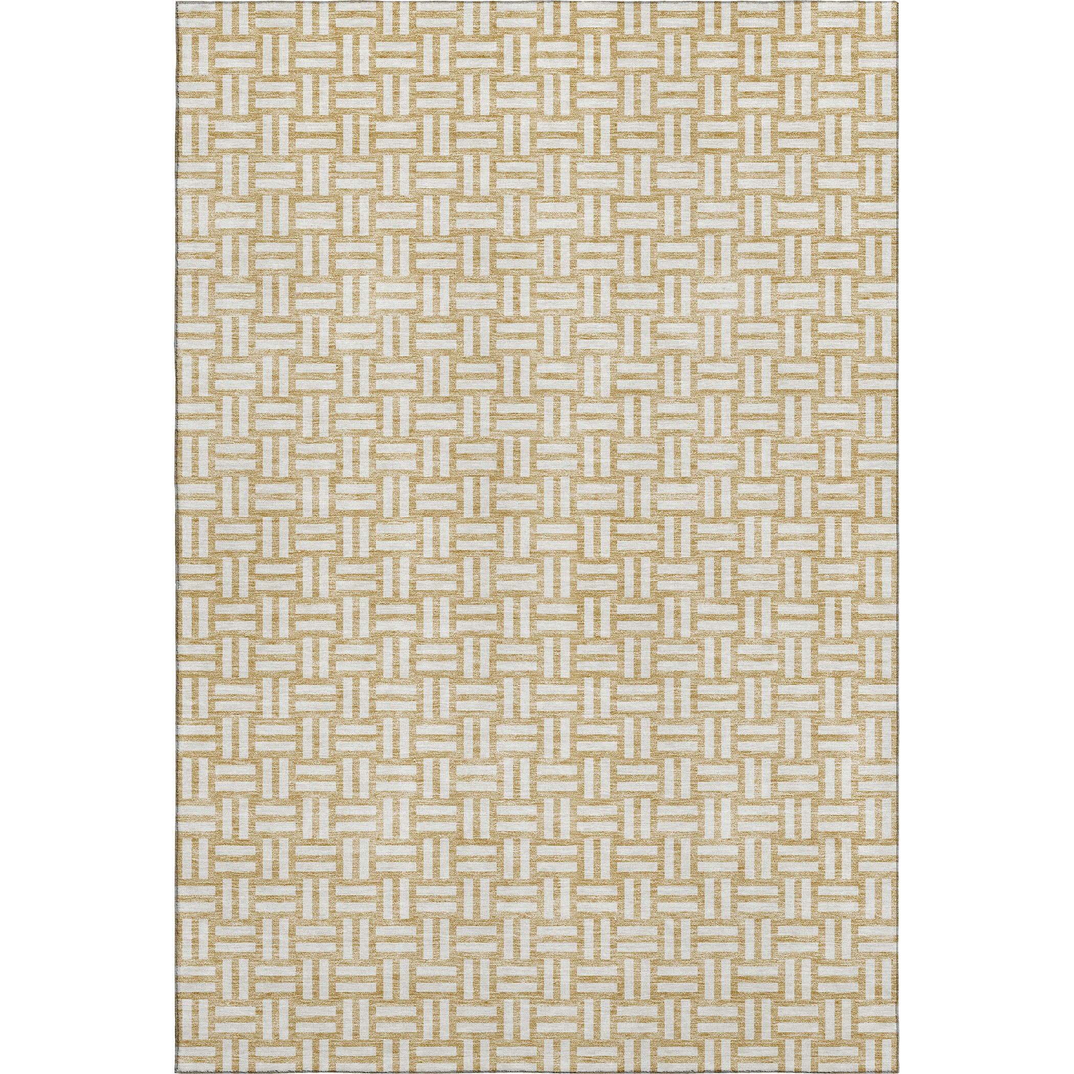 Bergen Machine Washable Transitional Gold Rug 2'6" x 3'10" #shape_Rectangle