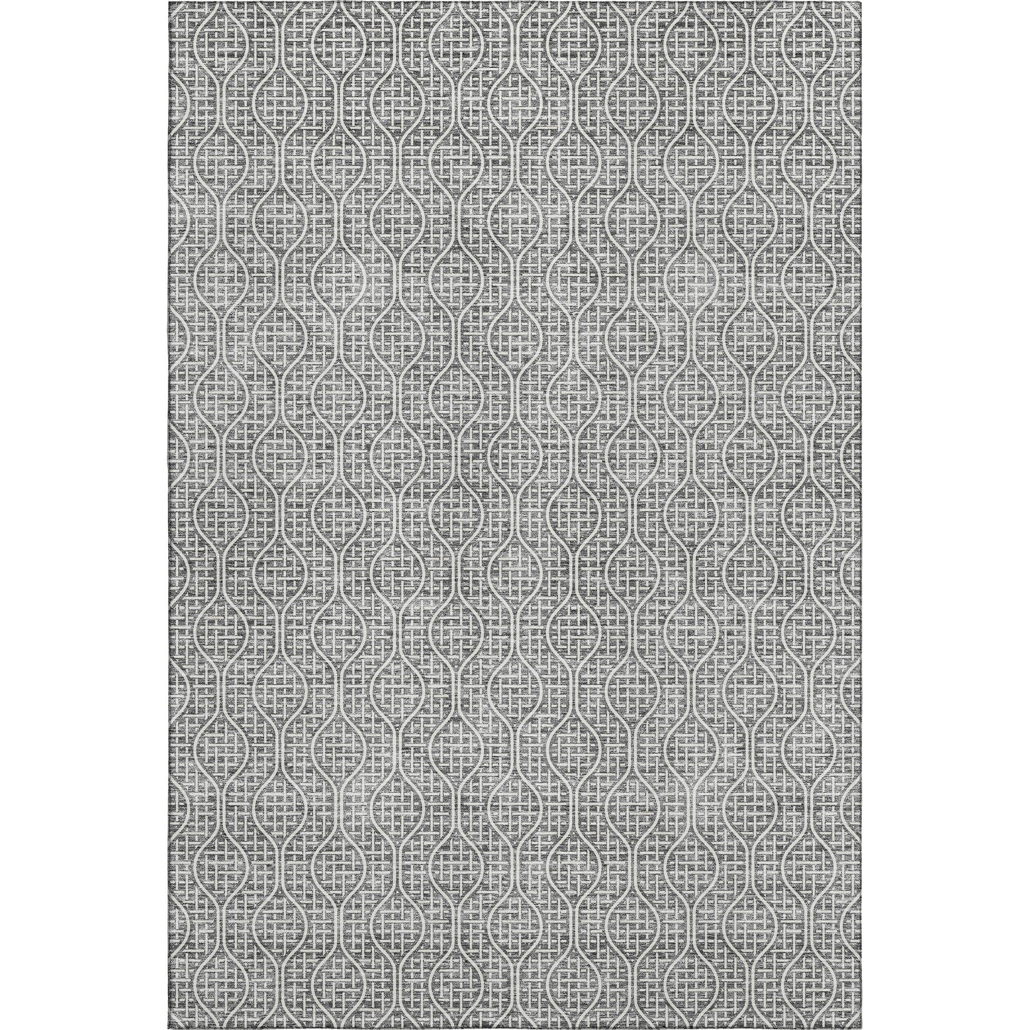 Bruges Machine Washable Transitional Gray Rug 2'6" x 3'10" #shape_Rectangle