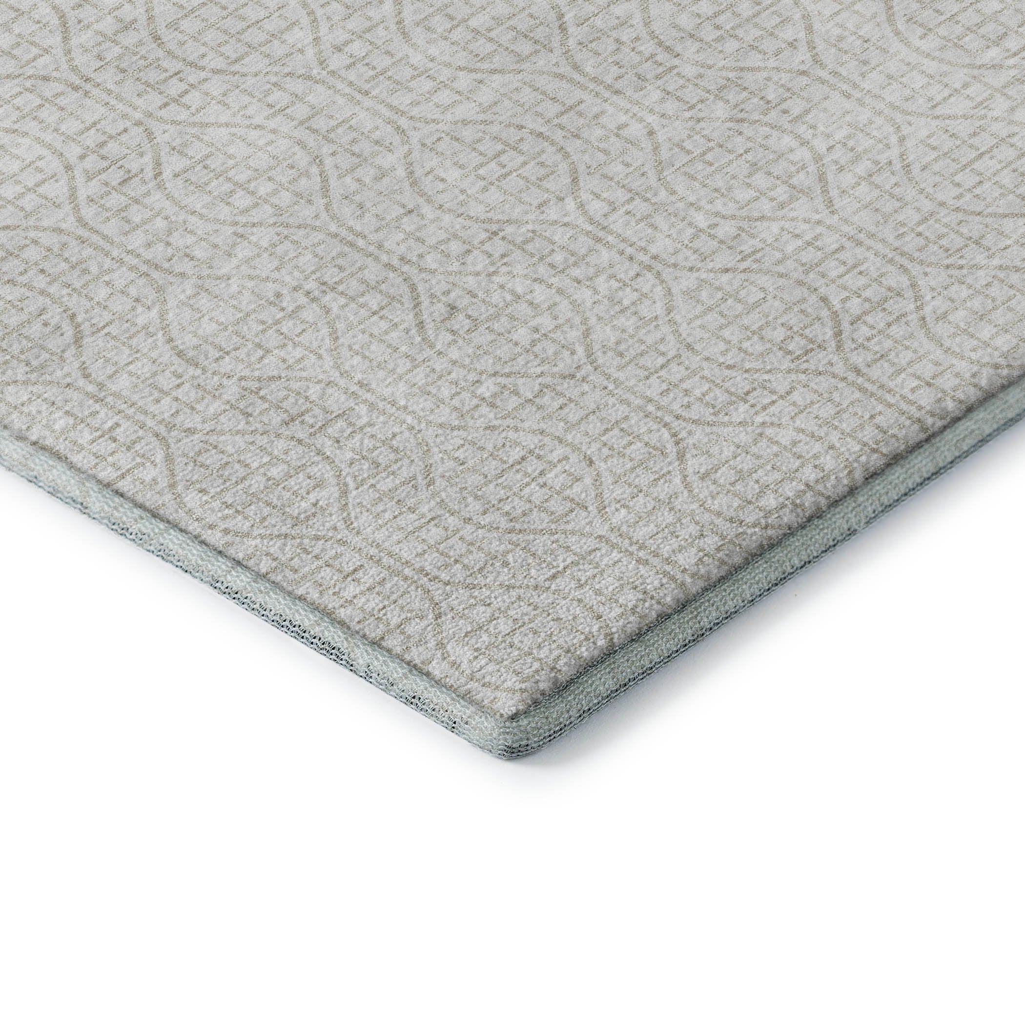 Bruges Machine Washable Transitional Ivory Rug 1'8" x 2'6" #shape_Rectangle