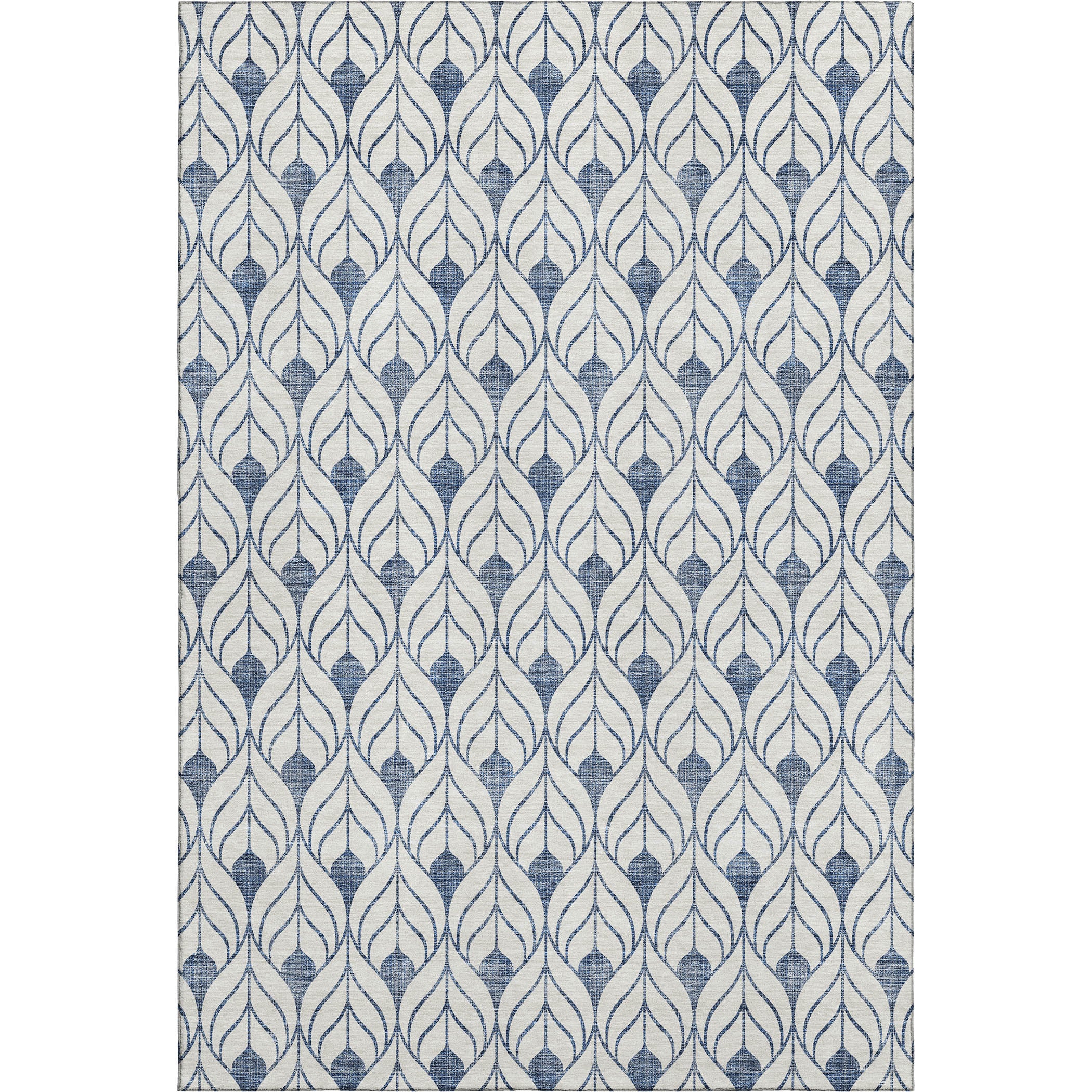 Marrakech Machine Washable Transitional Blue Rug 2'6" x 3'10" #shape_Rectangle