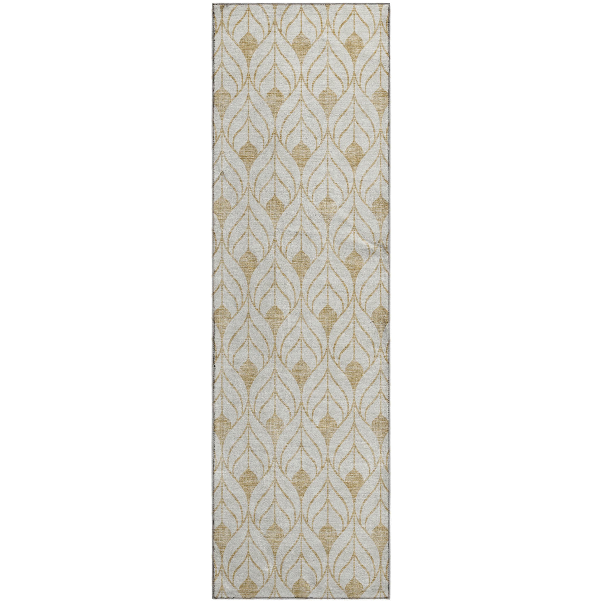 Marrakech Machine Washable Transitional Gold Rug 2'3" x 7'6" #shape_Runner