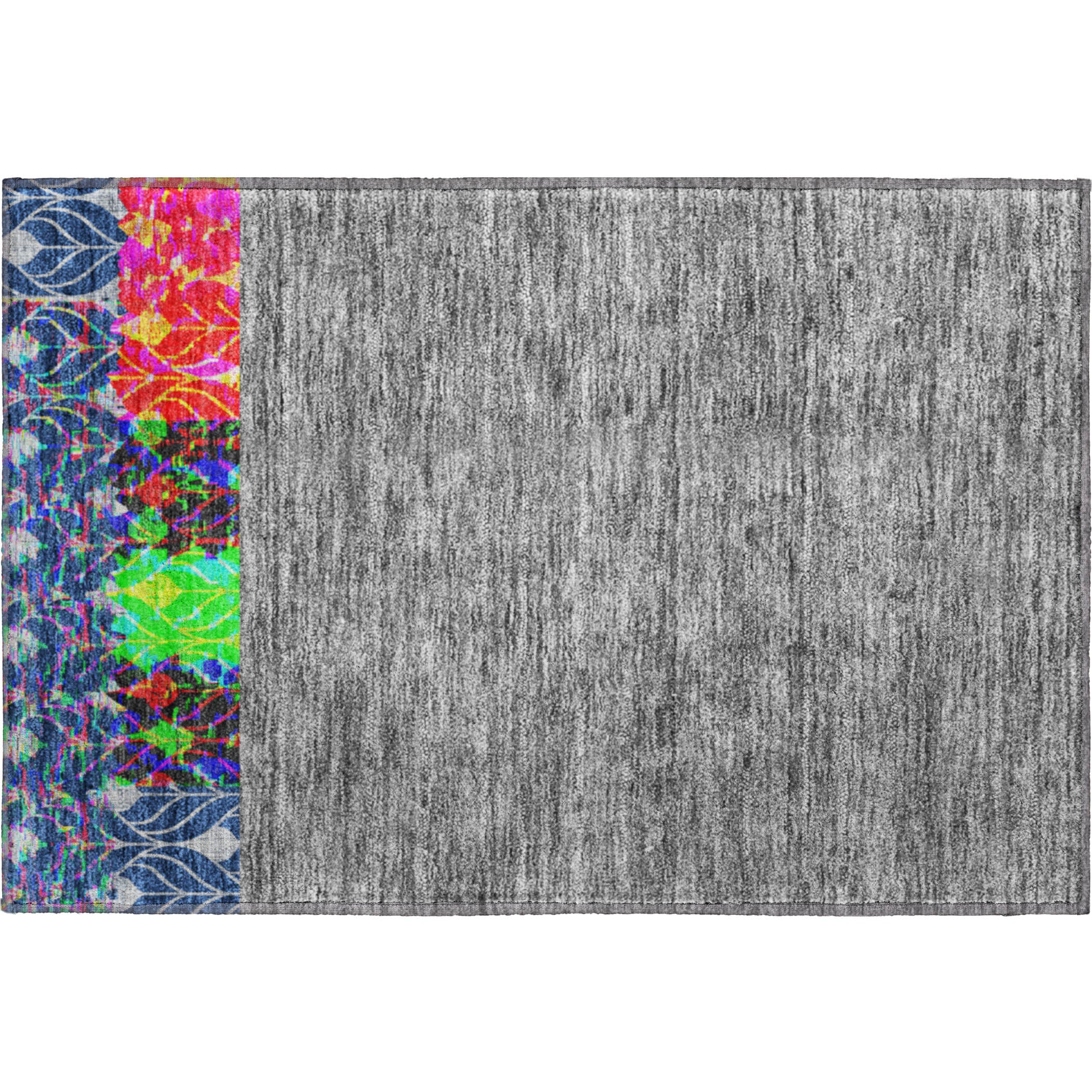 Marrakech Machine Washable Transitional Navy Blue Rug 1'8" x 2'6" #shape_Rectangle